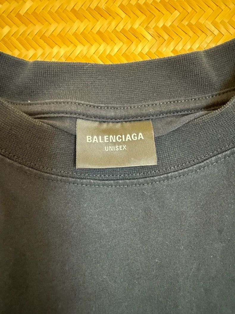 Balenciaga Balenciaga size 3 Double-ring patchwork five-bar short slee Size US M / EU 48-50 / 2 - 2 Thumbnail