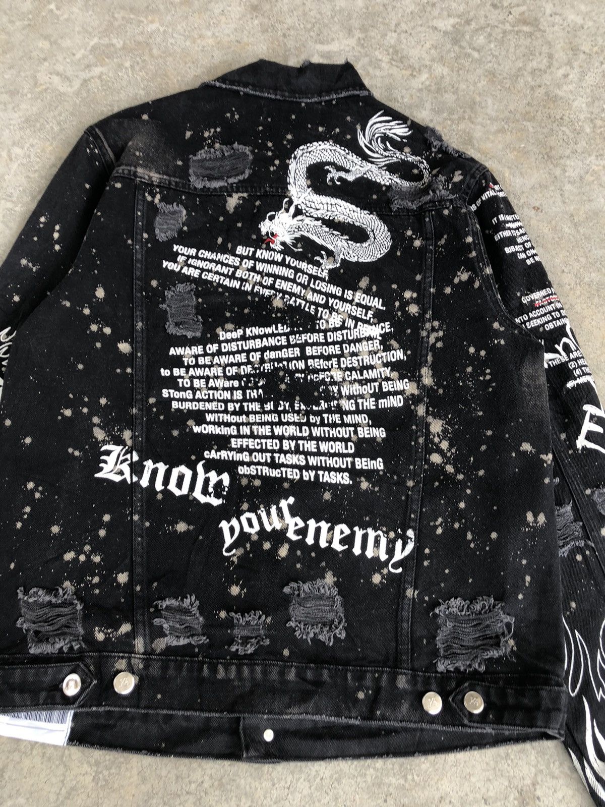 If Six Was Nine Japanese Attire Denim Jacket Broken Size US L / EU 52-54 / 3 - 9 Thumbnail