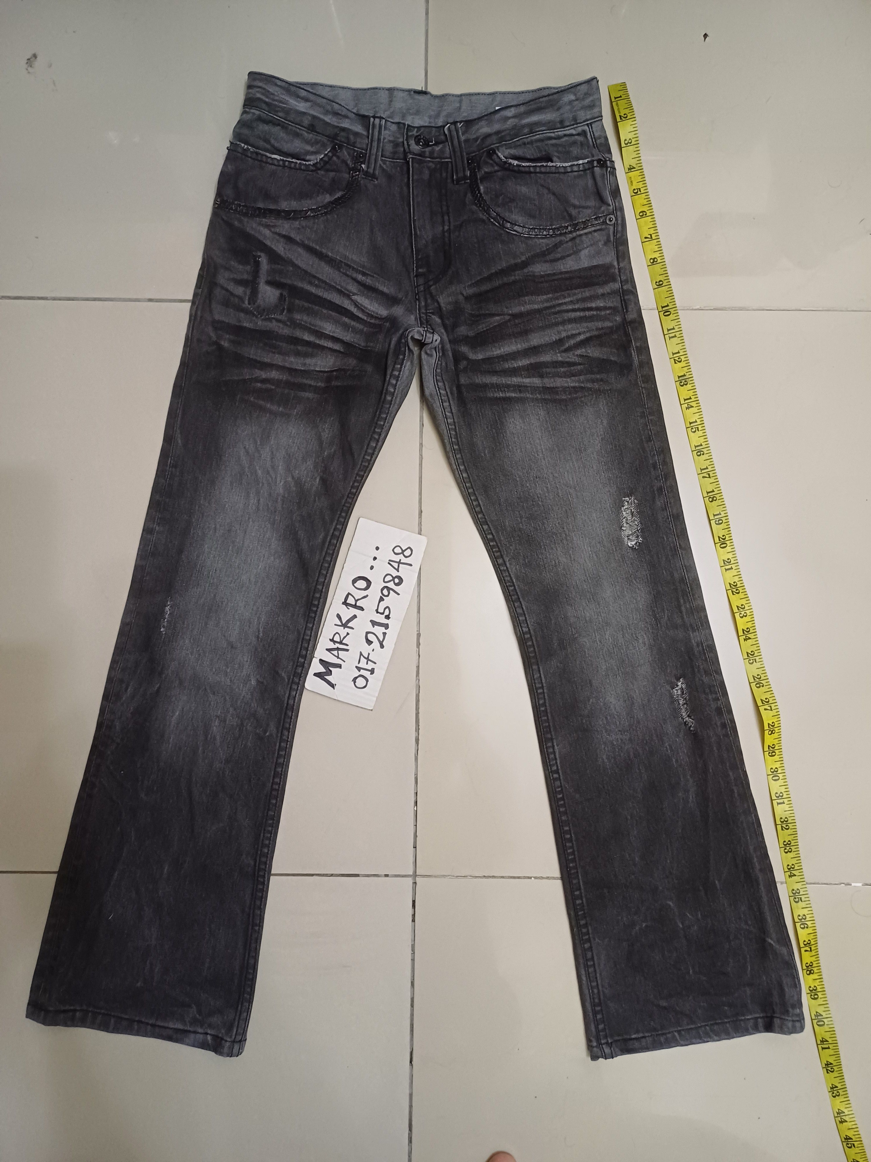 semanticdesign 💥Crazy flared & distressed design Jeans Size US 30 / EU 46 - 3 Thumbnail