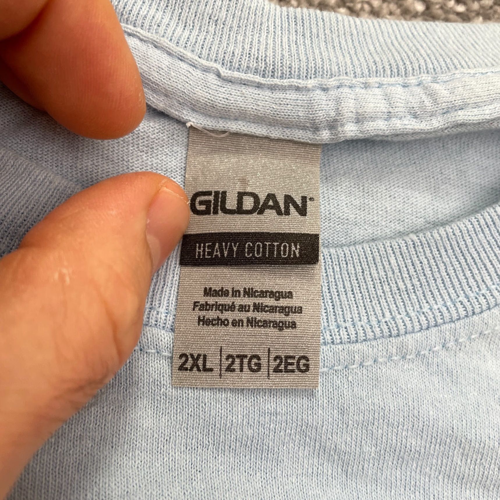 Gildan GILDAN Graphic T-Shirt Unisex Adult 2XL Gray Casual Crew Neck Short Sleeve Christmas Nativity Size XXL / US 16-18 / IT 52-54 - 4 Thumbnail