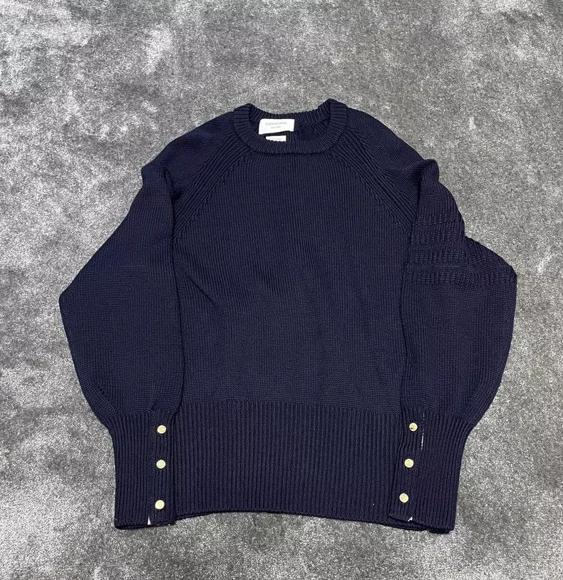 Thom Browne Thom Browne Cotton knit pullover sweater Size US M / EU 48-50 / 2 - 1 Thumbnail