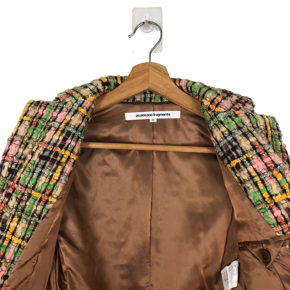 Japanese Brand 🔥RARE 20,000,000 FRAGMENTS TWEED JACKET MADE IN JAPAN Size M / US 6-8 / IT 42-44 - 10 Thumbnail