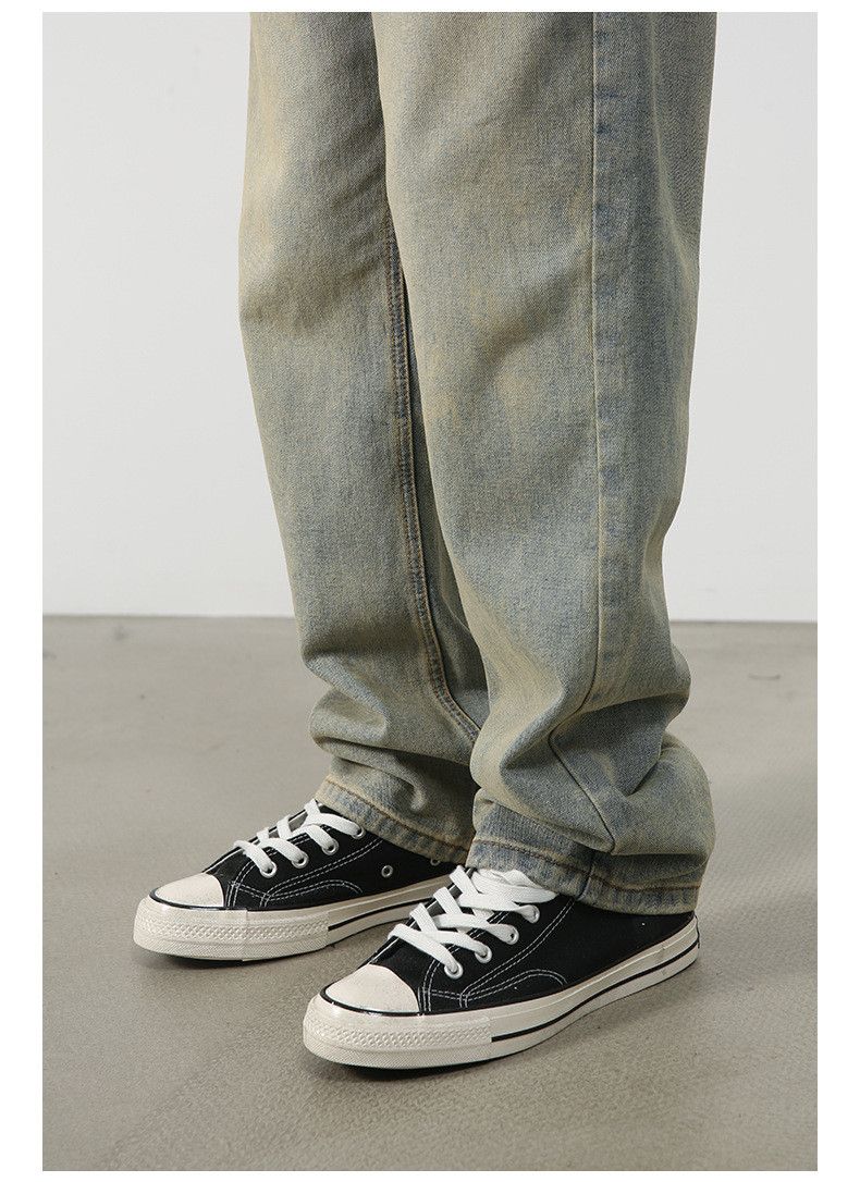 Japanese Brand × Jean Japanese all-match trendy distressed loose casual jeans Size US 34 / EU 50 - 4 Thumbnail