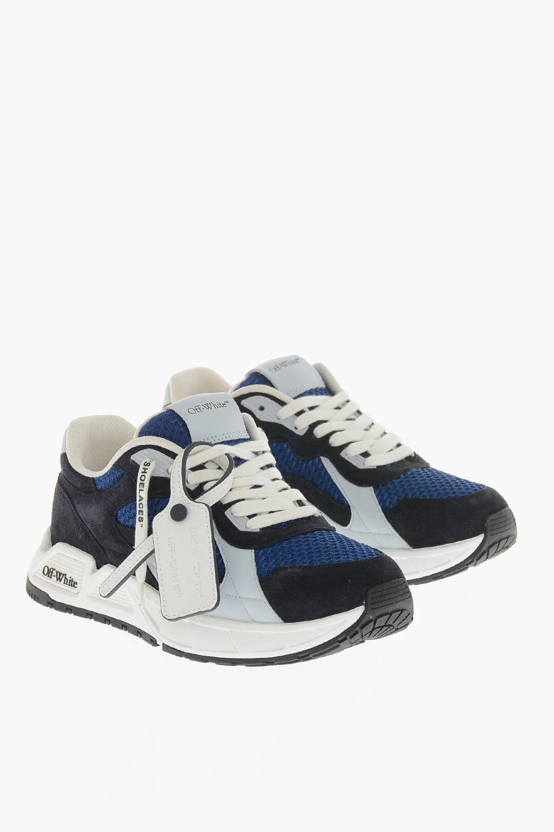 Off-White og1mm0426 Low Color-Block Sneakers in Blue/Black/White Size US 5.5 / EU 38 - 3 Thumbnail