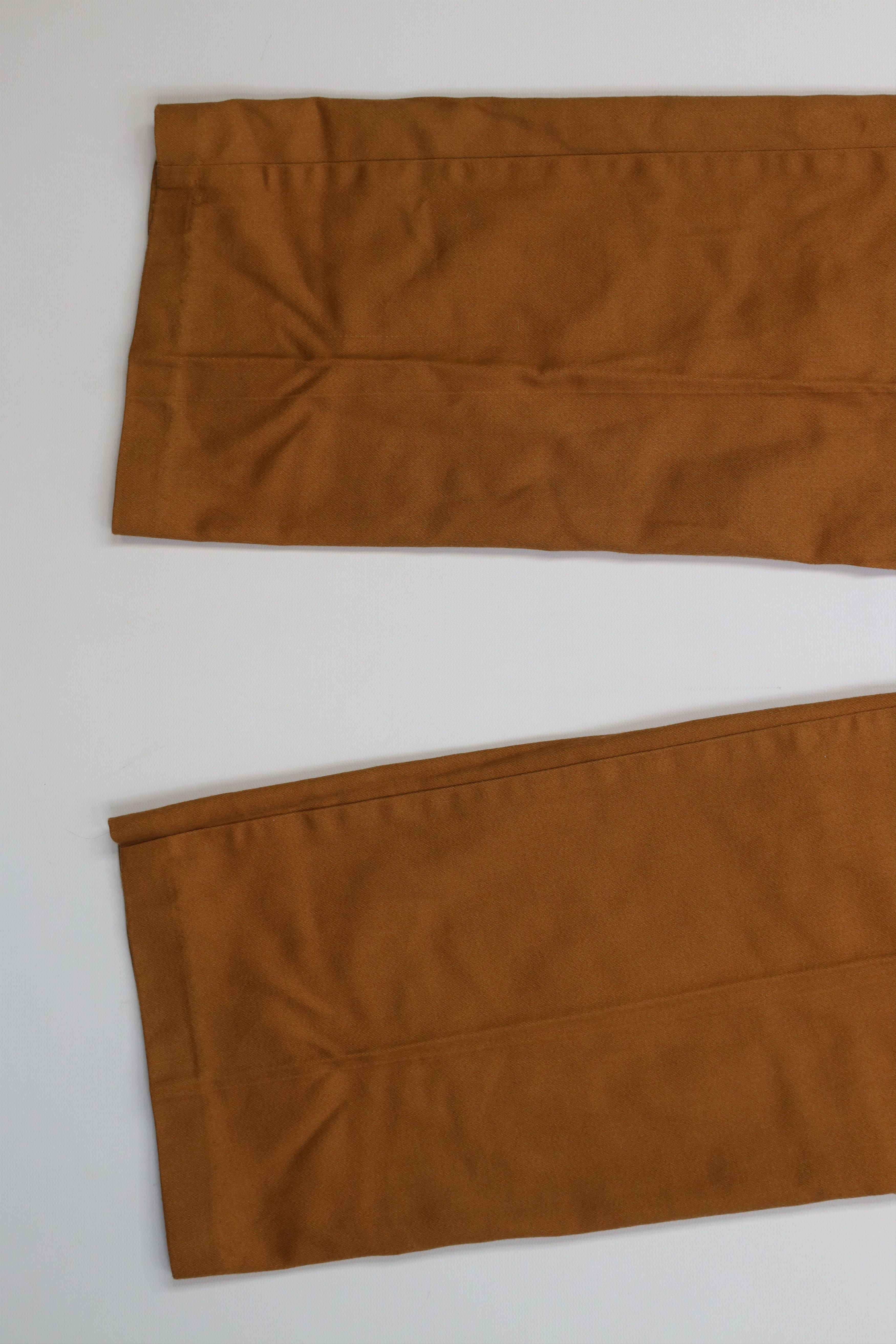 Vintage AS IS Vintage 70s Streetwear Wide Leg Chino Pants Brown USA Size 28" / US 6 / IT 42 - 12 Thumbnail