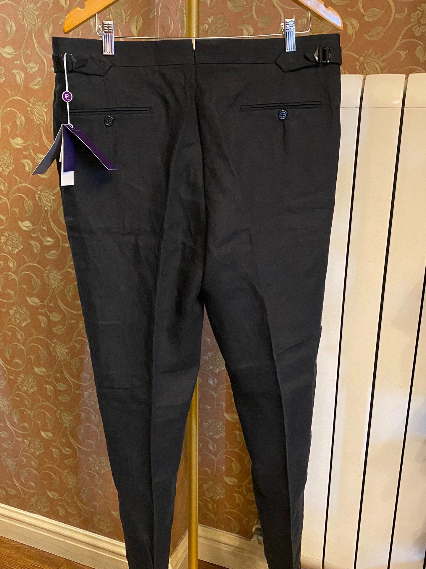 Ralph Lauren RALPH LAUREN Purple Label 100% Linen Naples Pleated Trousers Size US 34 / EU 50 - 6 Thumbnail