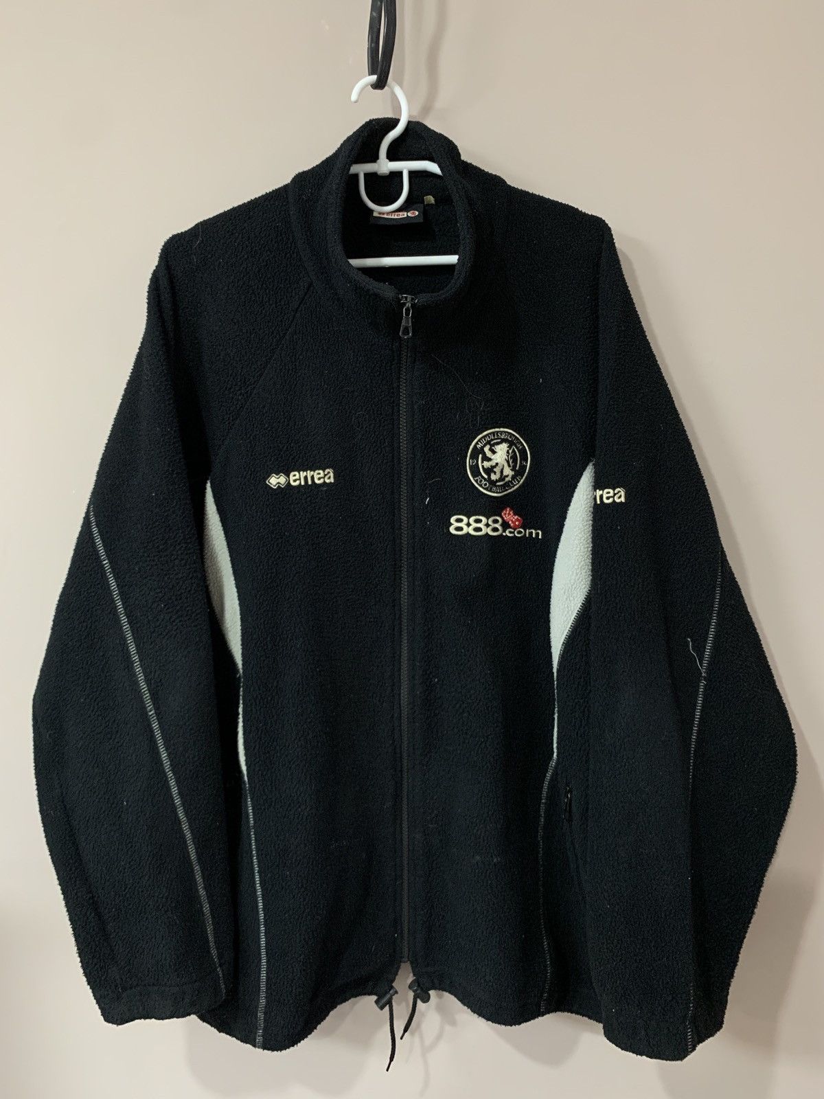 Errea × Vintage Middlesbrough Vintage Football Jacket Fleece Errea Soccer XL Size US XL / EU 56 / 4 - 1 Thumbnail