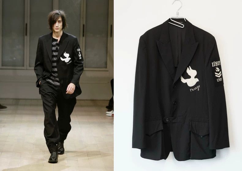 Yohji Yamamoto Yohji Yamamoto size 2 08 SS defeated soldier plain dove of Size 36R - 6 Thumbnail