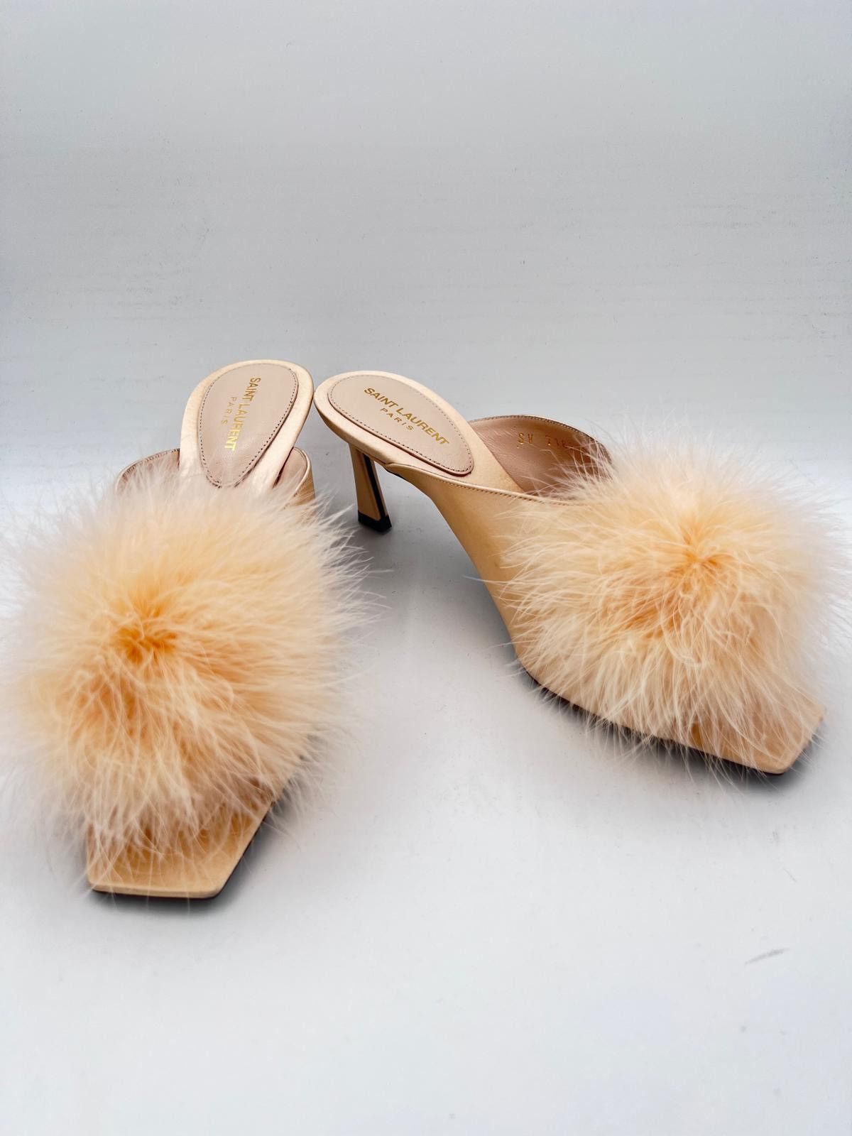 Saint Laurent Paris New Saint Laurent Blanco mules IT 37/ US 7 Size US 7 / IT 37 - 4 Thumbnail