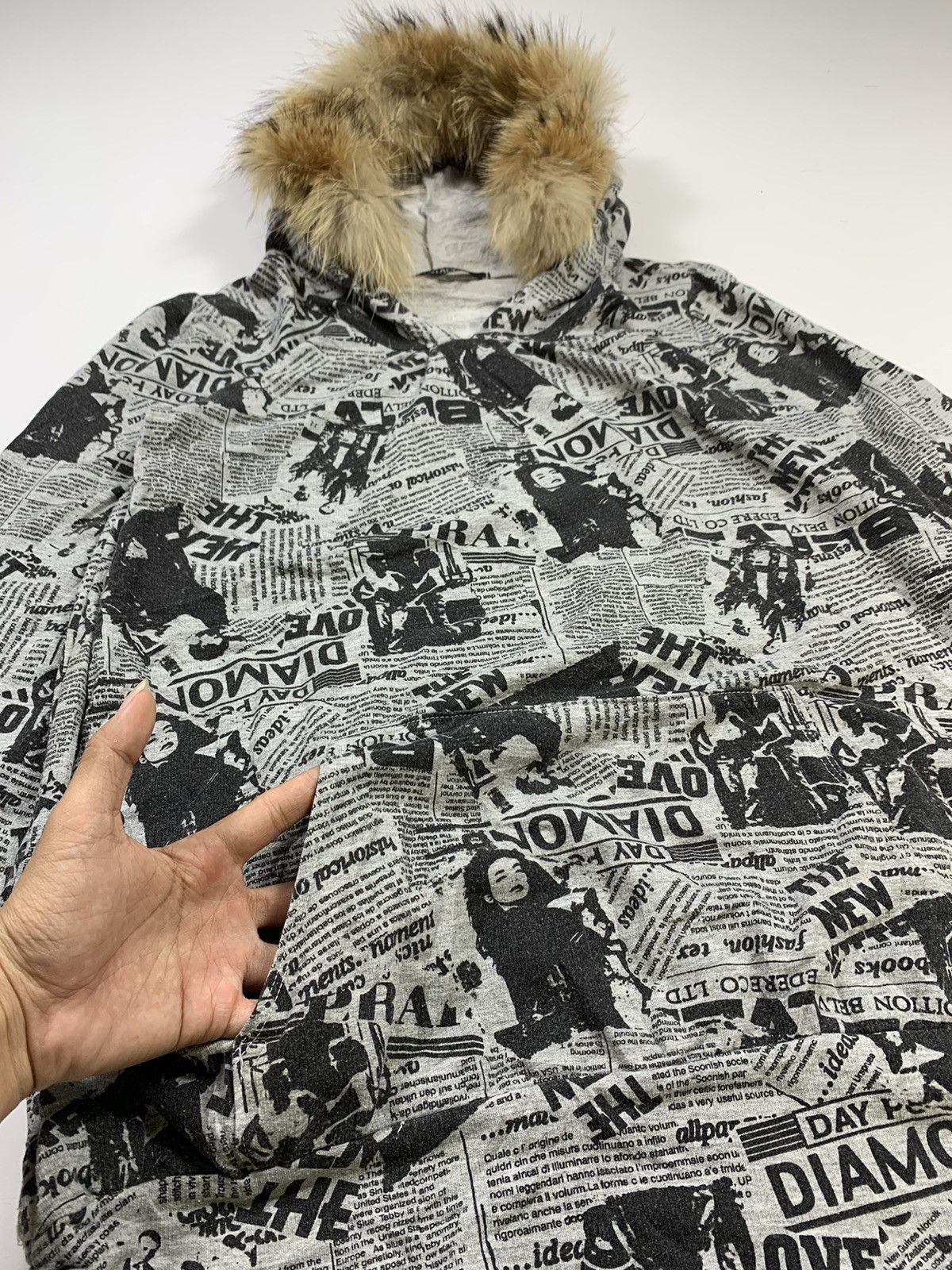 14th Addiction × Hysteric Glamour × If Six Was Nine Japan Estacot Faux Fur Hoodie Dioamod Lgb style Size US M / EU 48-50 / 2 - 3 Thumbnail