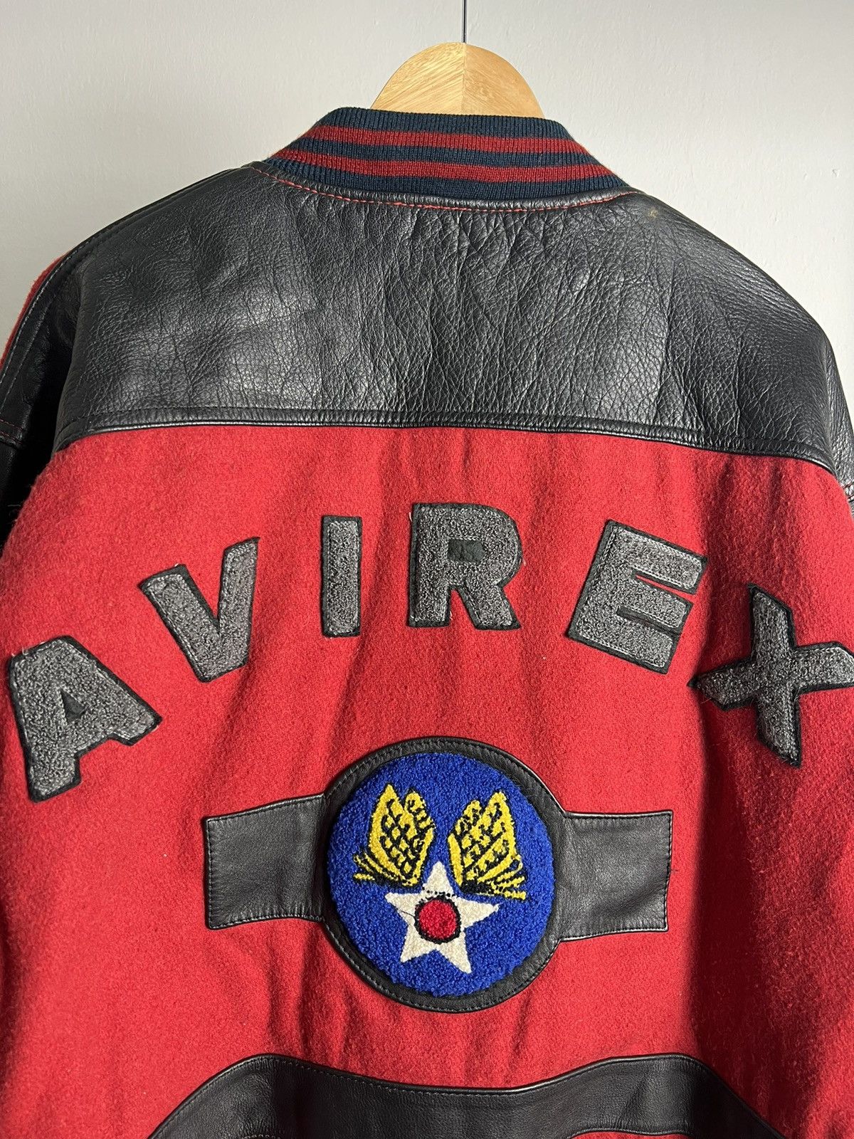 Avirex × Vintage Vintage 1990s Avirex America "University" Leather Jackets Size US M / EU 48-50 / 2 - 2 Thumbnail