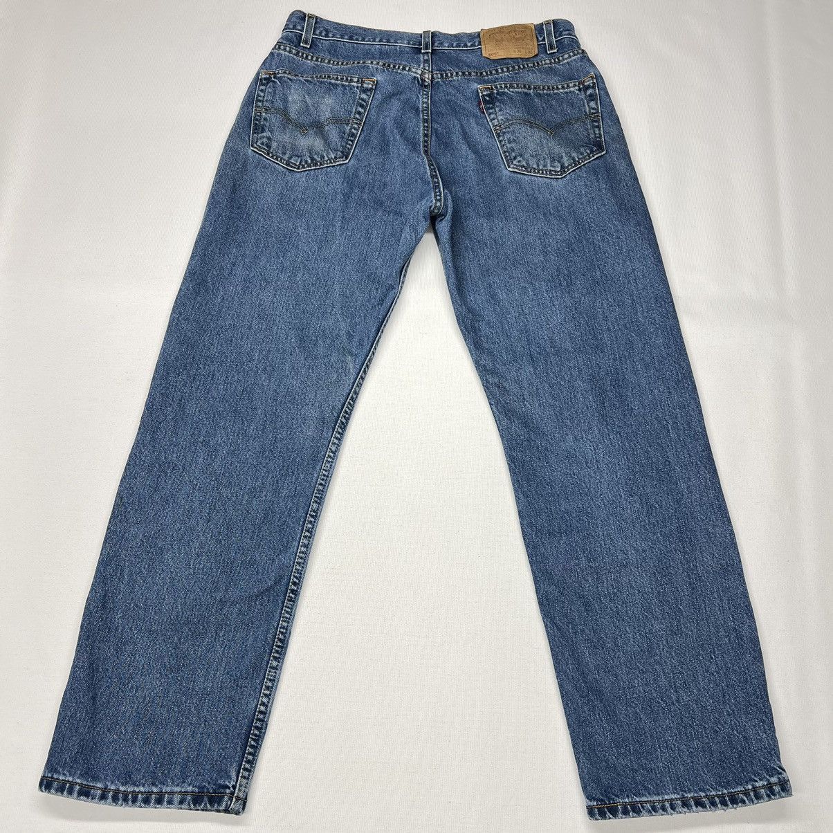 Levi's × Vintage VTG Levis 505 Jeans Blue Regular Fit Straight Denim Faded Size US 36 / EU 52 - 15 Thumbnail