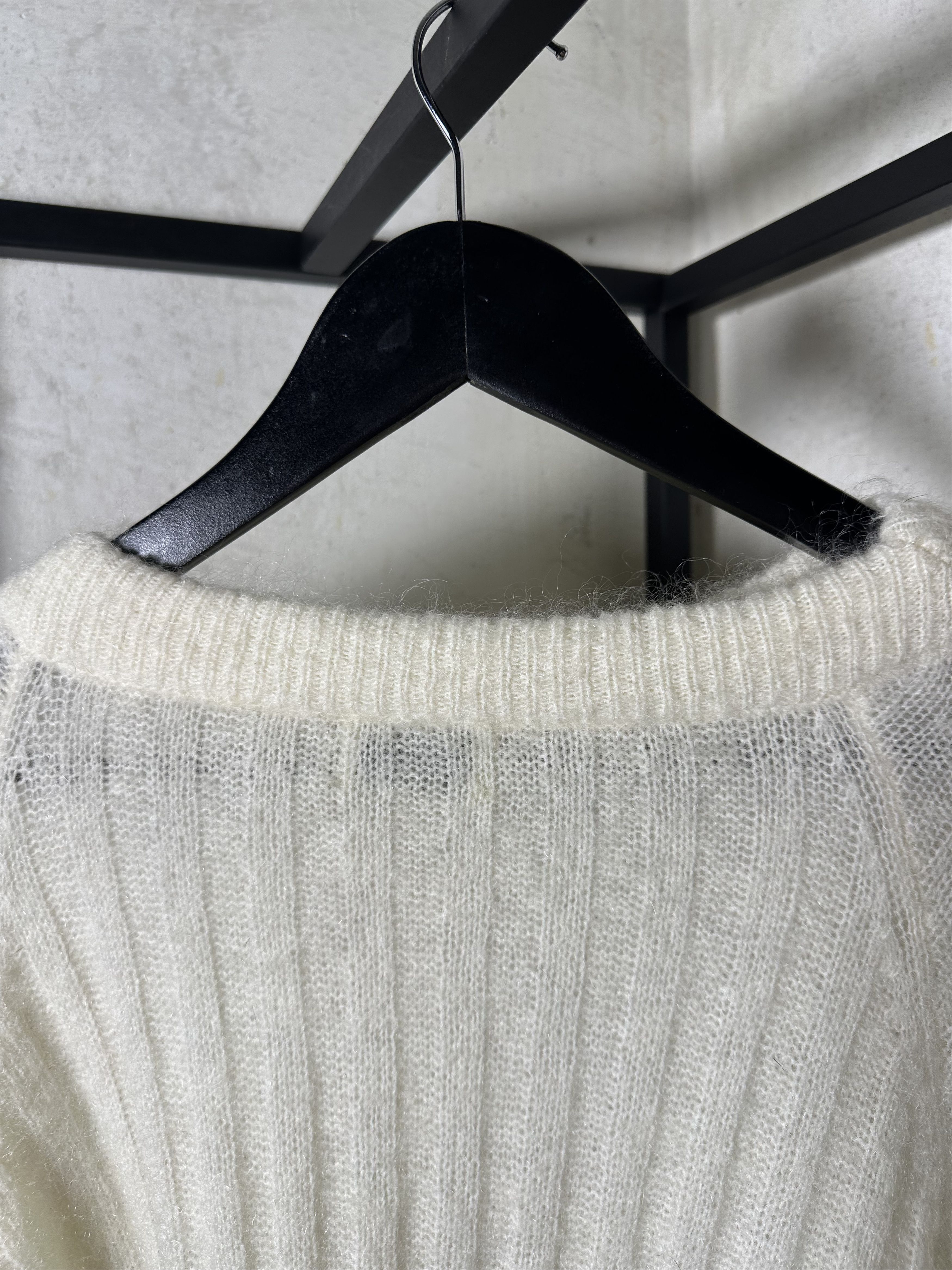 Acne Studios Dramatic Moh Ribbed Knitted Sweater