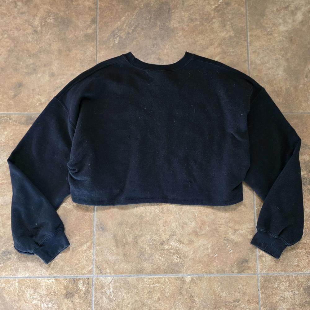 Gildan Black Kinda Bad Kinda Boujee Cropped Sweatshirt Size XXL / US 16-18 / IT 52-54 - 2 Thumbnail