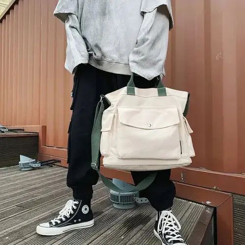 Japanese Brand × Vintage Vintage Canvas Casual Messenger Bag Size ONE SIZE - 2 Thumbnail