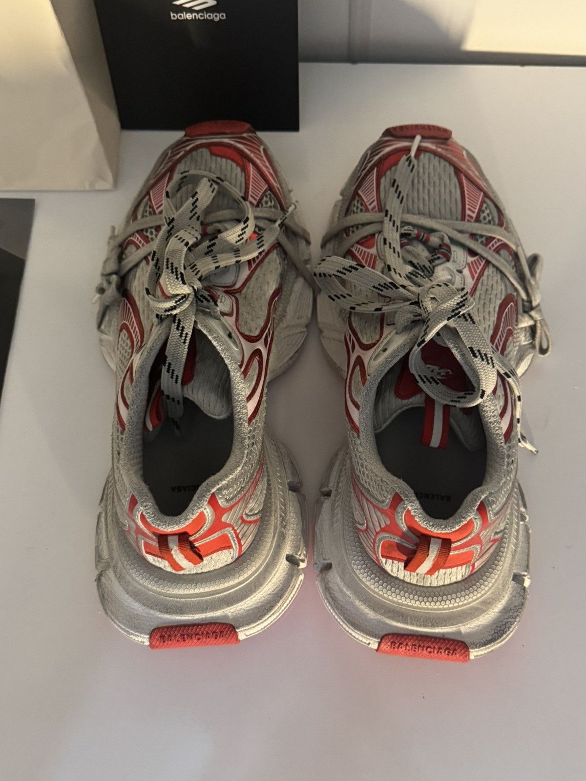 Balenciaga ✅Balenciaga 3xl White red 42 Size US 9 / EU 42 - 5 Thumbnail