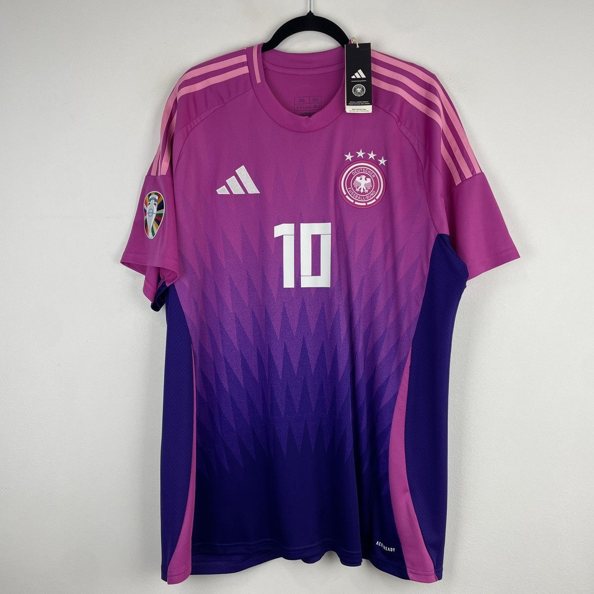 Adidas Germany Jamal Musiala Adidas Pink Jersey Euro 2024 size XXL Size US XXL / EU 58 / 5 - 2 Thumbnail