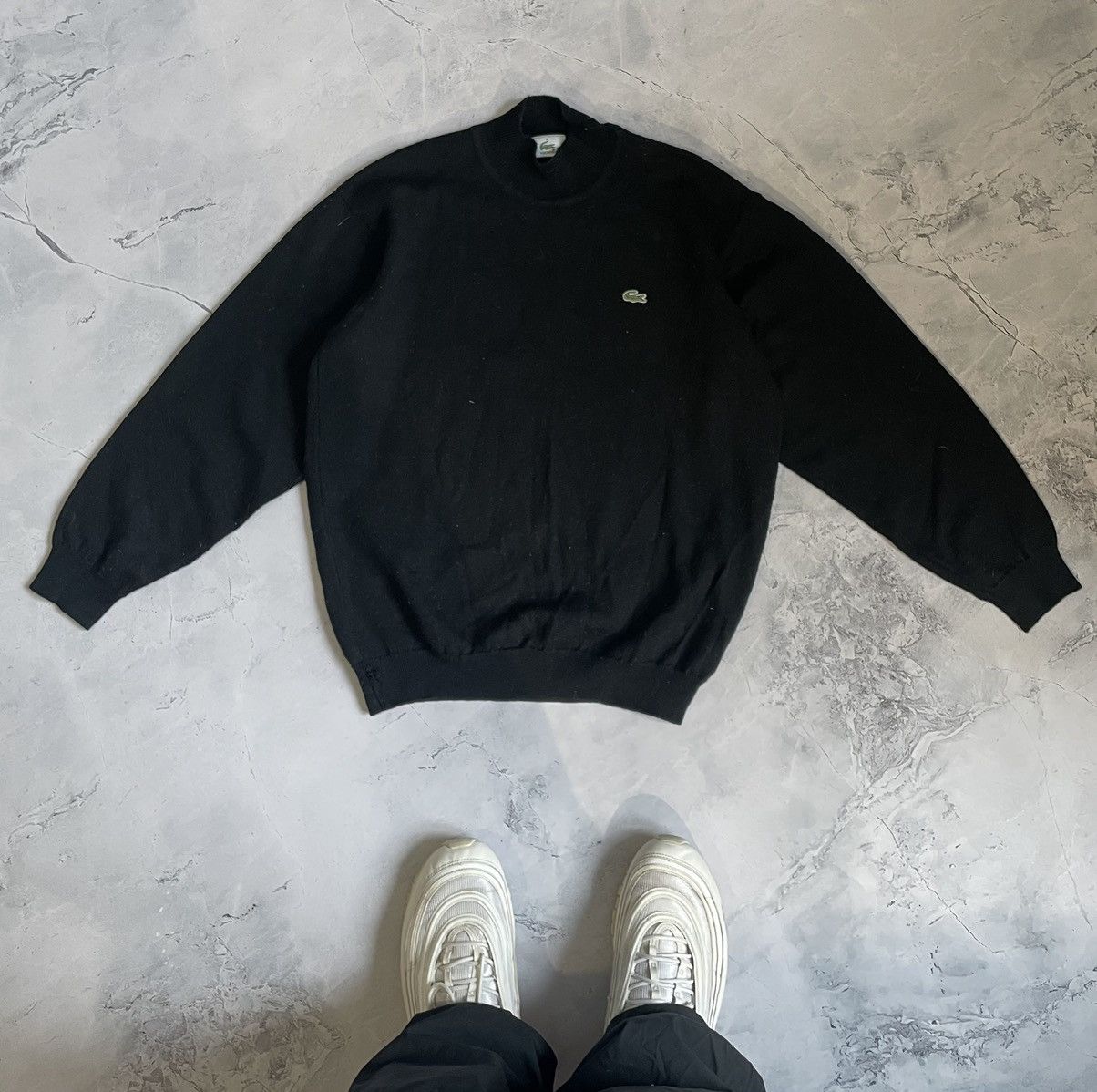 Lacoste × Vintage Mens Vintage Lacoste Knit Sweater Size US S / EU 44-46 / 1 - 1 Thumbnail