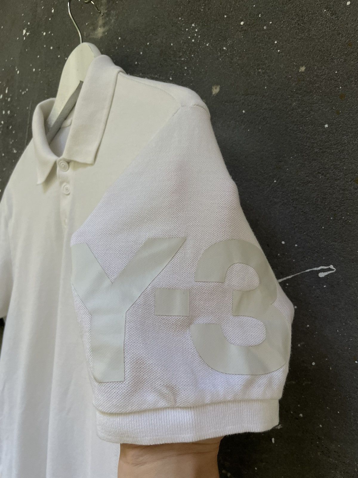 Y-3 Y-3 Adidas Yohji Yamamoto White Polo T-Shirt Size US S / EU 44-46 / 1 - 4 Thumbnail