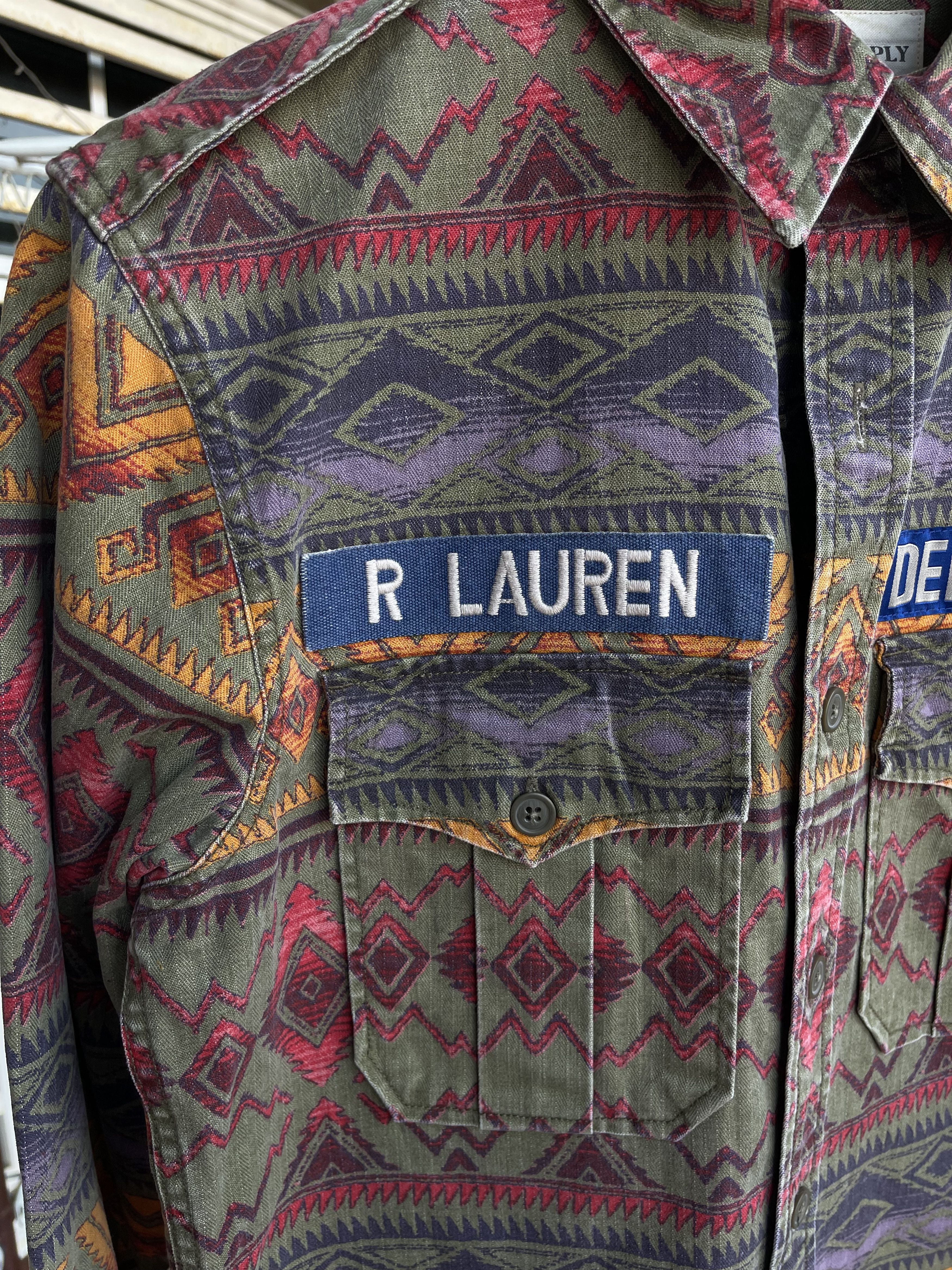 Aztech Mountain × Denim & Supply Ralph Lauren Long Sleeve Native Navajo Aztech KDot Flannel Shirt Size US XS / EU 42 / 0 - 3 Thumbnail