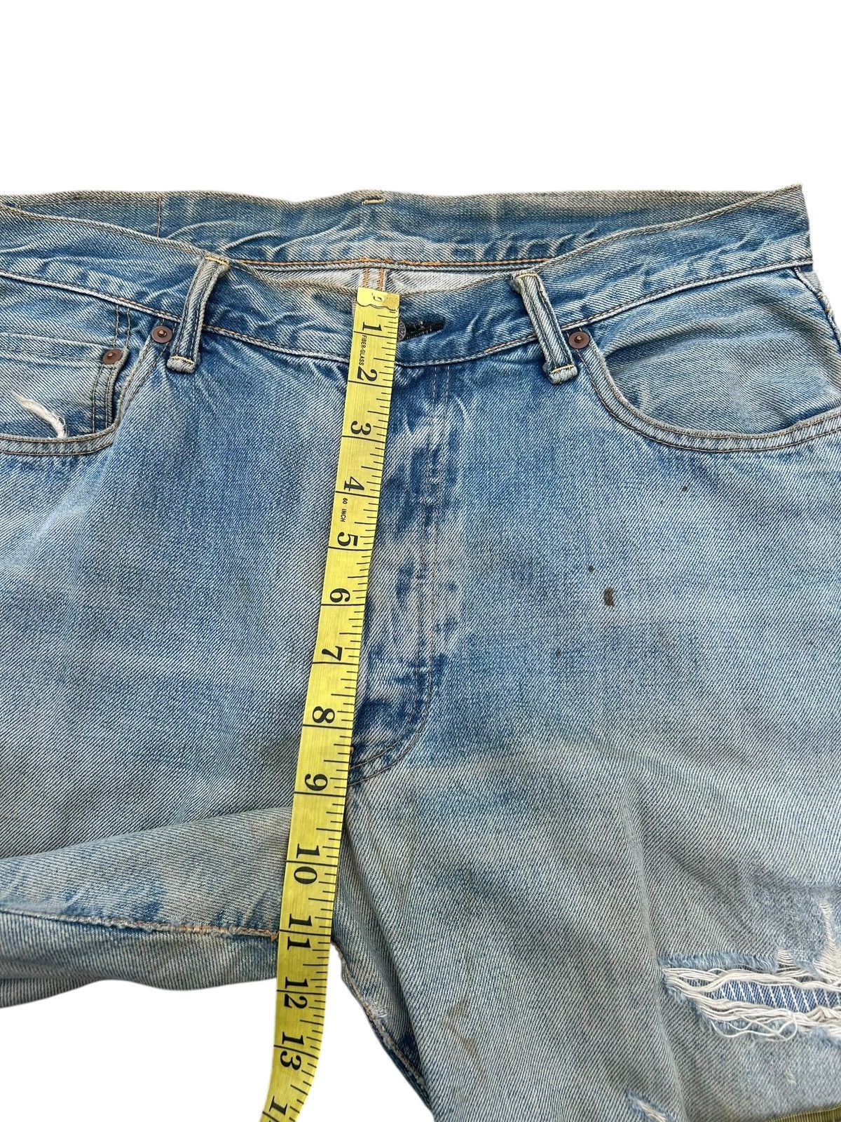 Japanese Brand × Kapital × Vintage Vintage Sewing Chop Selvedge Distressed Grunge Punk Denim Size US 33 - 21 Thumbnail