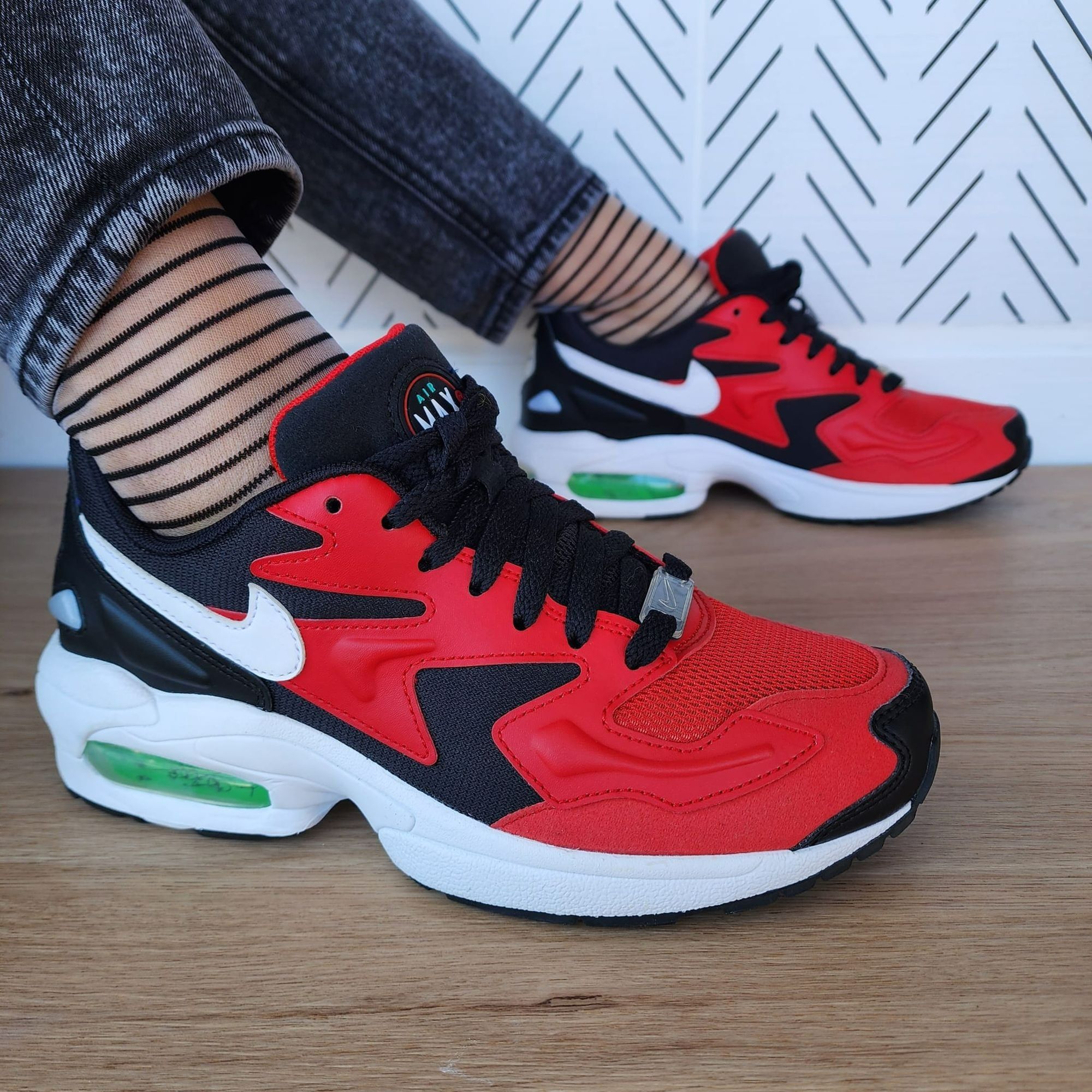 image of New Men's 6 / Womens Shoes 7.5 Nike Air Max 2 Light Shoes in Red