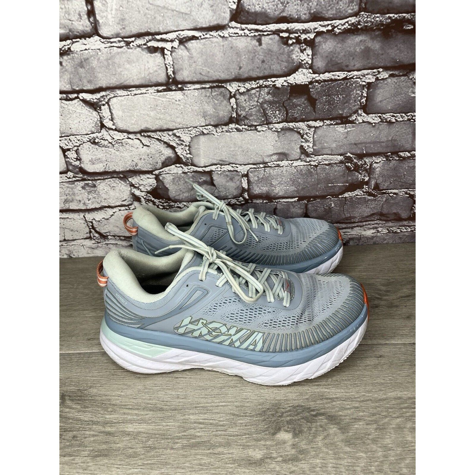 Hoka Hoka One One Bondi 7 1110519 Blue Synthetic Running Shoes Wo Size US 9 / IT 39 - 17 Thumbnail