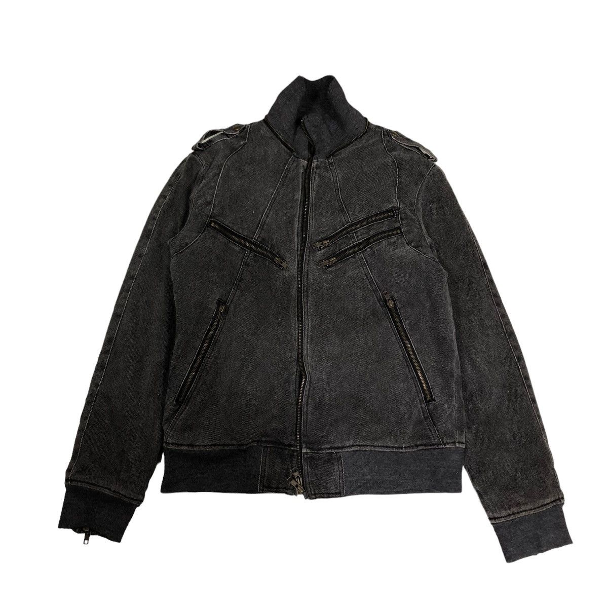 Hysteric Glamour 🔥VINTAGE BIKER JACKET BRTHBREATH MULTI ZIPPER POCKETS Size US M / EU 48-50 / 2 - 1 Thumbnail