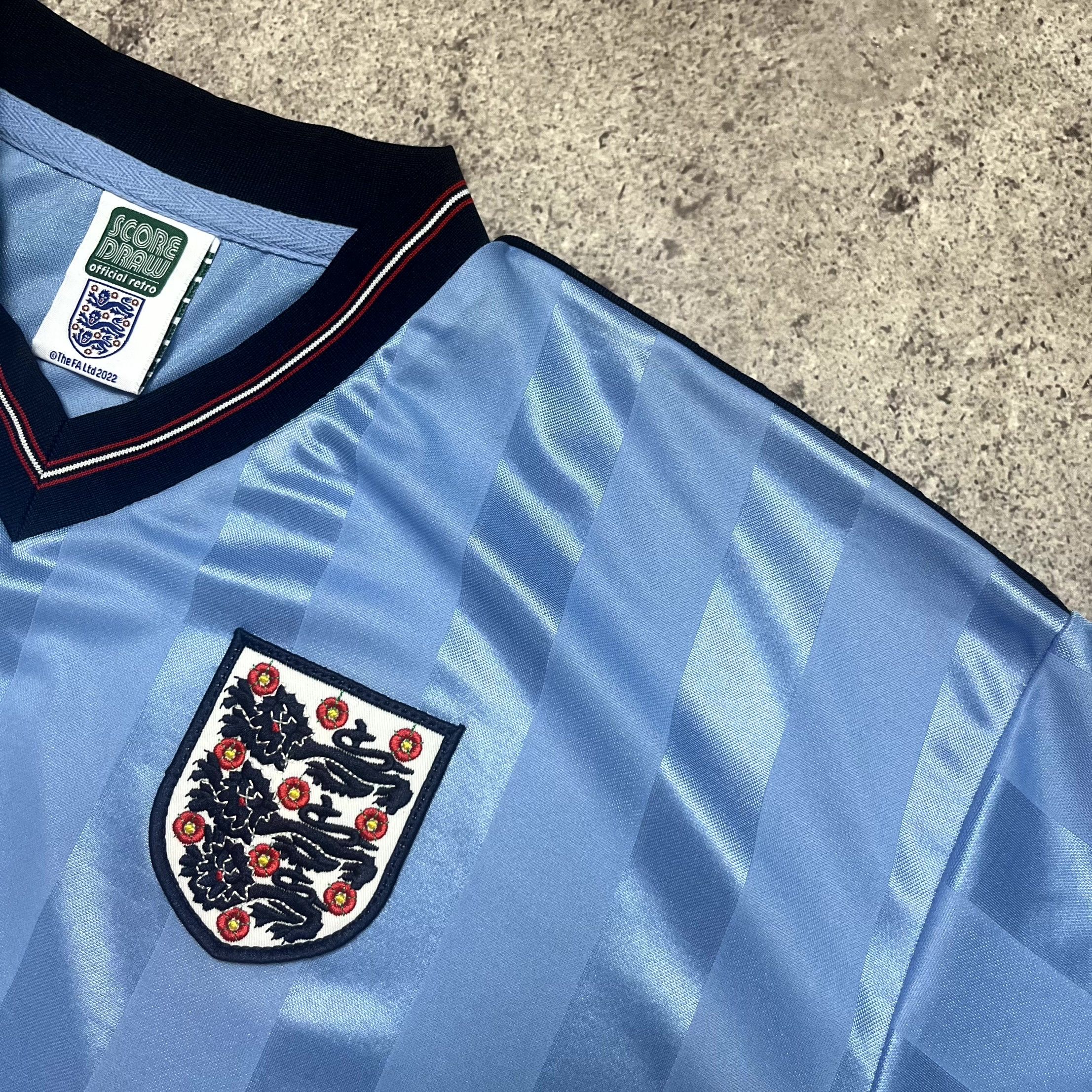 Other England Football Jersey Score Draw Blue T-Shirt Size XL Size US XL / EU 56 / 4 - 6 Thumbnail