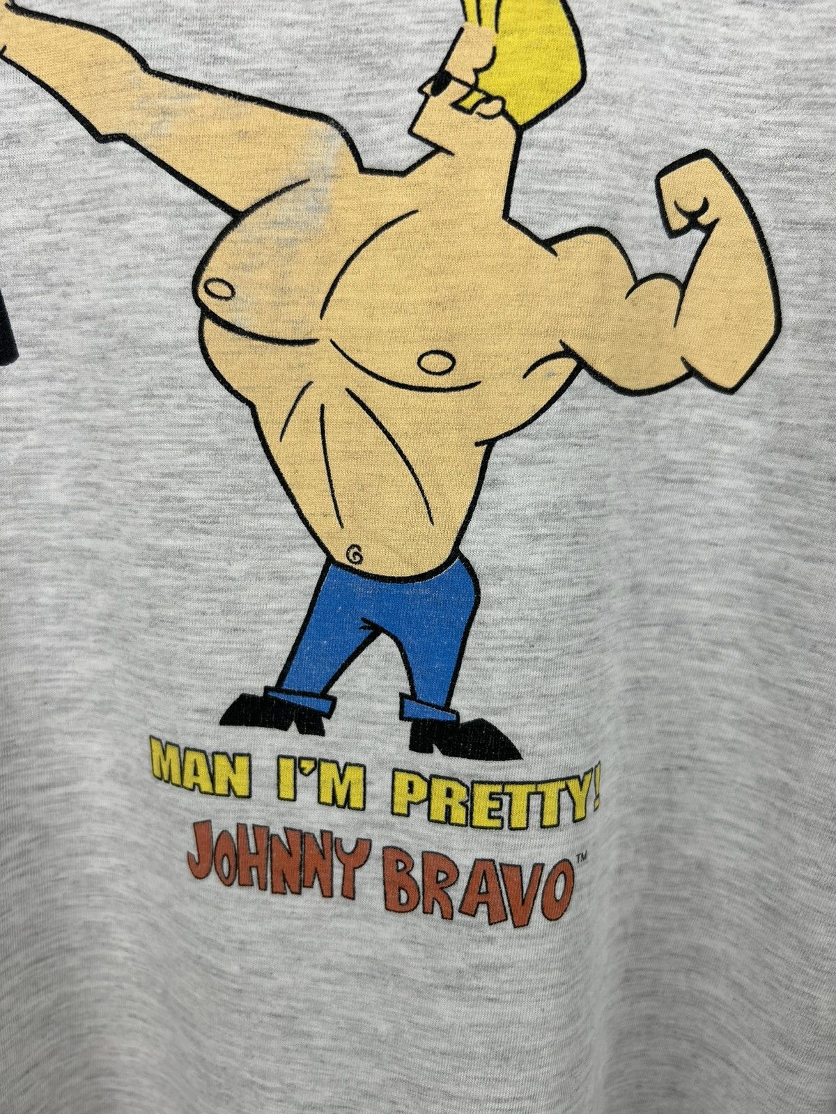 Vintage Vintage 1999 Johnny Bravo Man Im Pretty T shirt Movie Size US XL / EU 56 / 4 - 9 Thumbnail