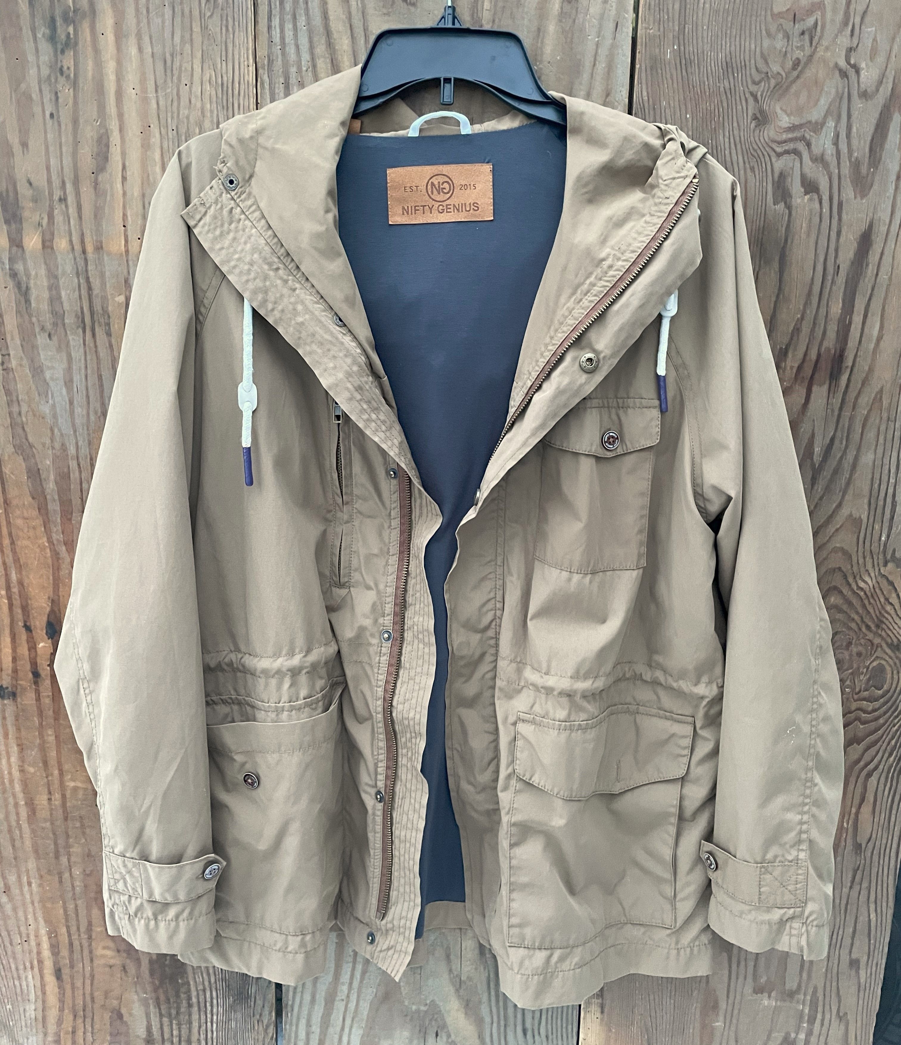 Other Nifty Genius Waxed Hooded Parka - Size Medium Size US M / EU 48-50 / 2 - 4 Thumbnail