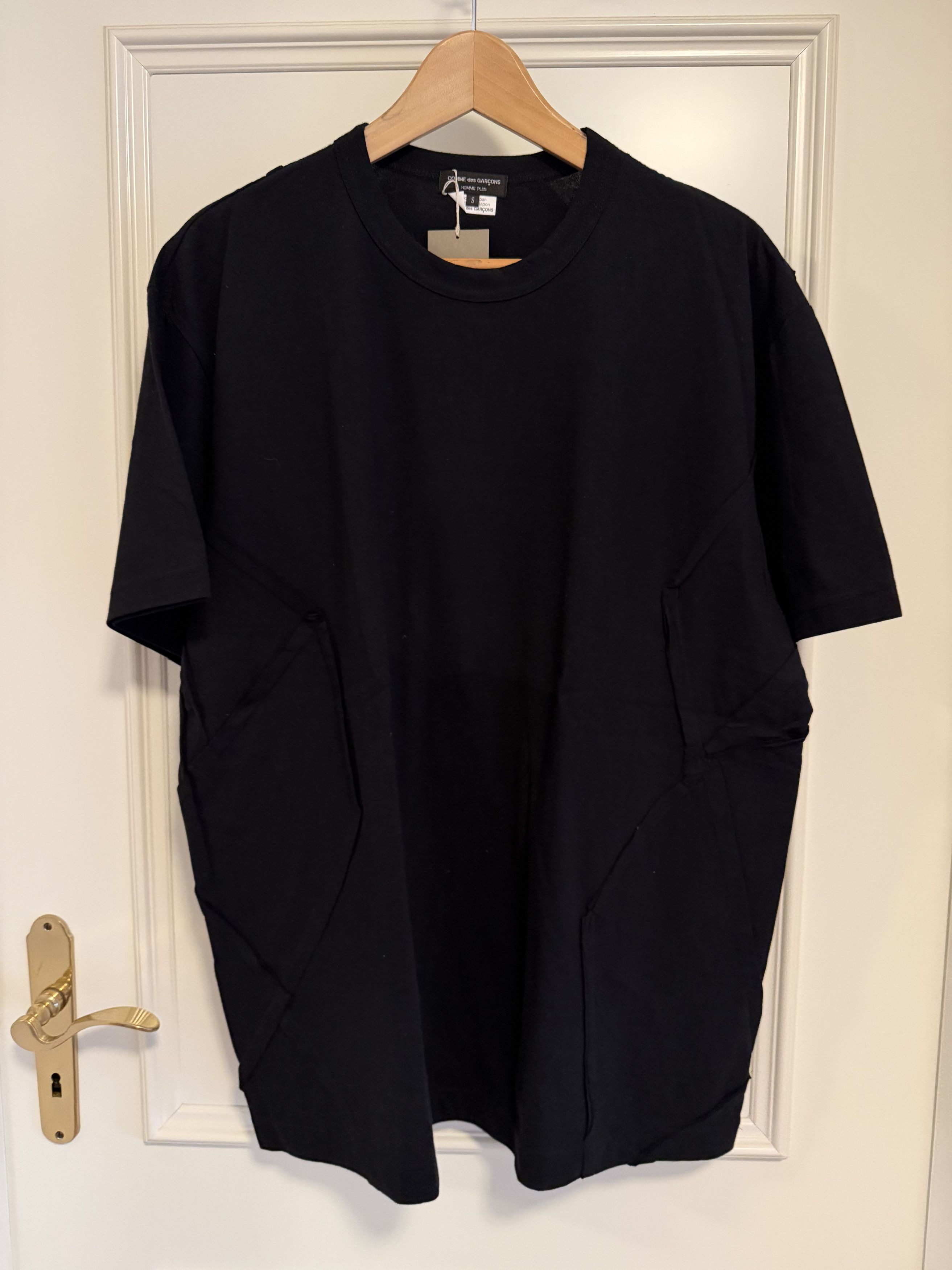 Comme des Garcons Homme Plus Edged Panel Stitch Jersey T-Shirt 'Black' Size US S / EU 44-46 / 1 - 2 Thumbnail