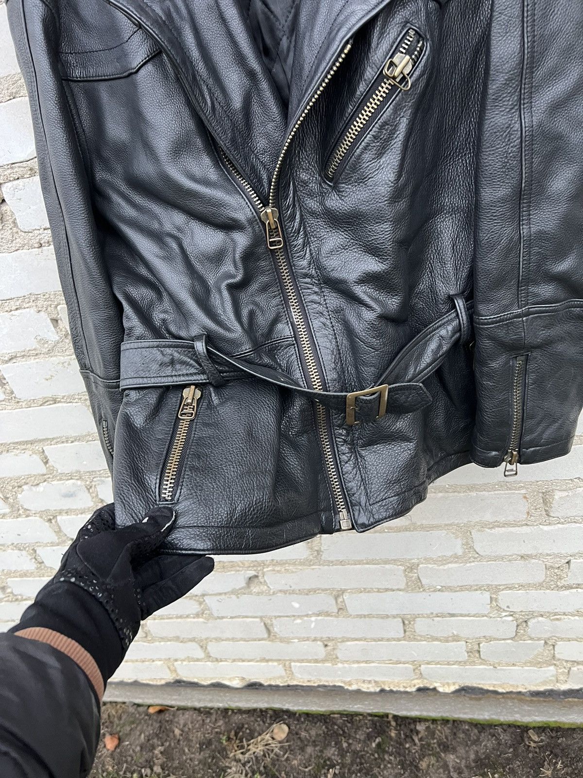 Genuine Leather × Vintage Genuine Leather Ramones Jacket vintage 90’s made in korea Size L / US 10 / IT 46 - 4 Thumbnail
