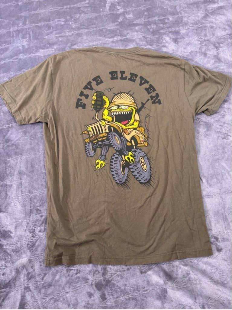 5.11 Men's 5.11 Tactical Crazy Willy T-Shirt Large Olive Size US L / EU 52-54 / 3 - 1 Thumbnail