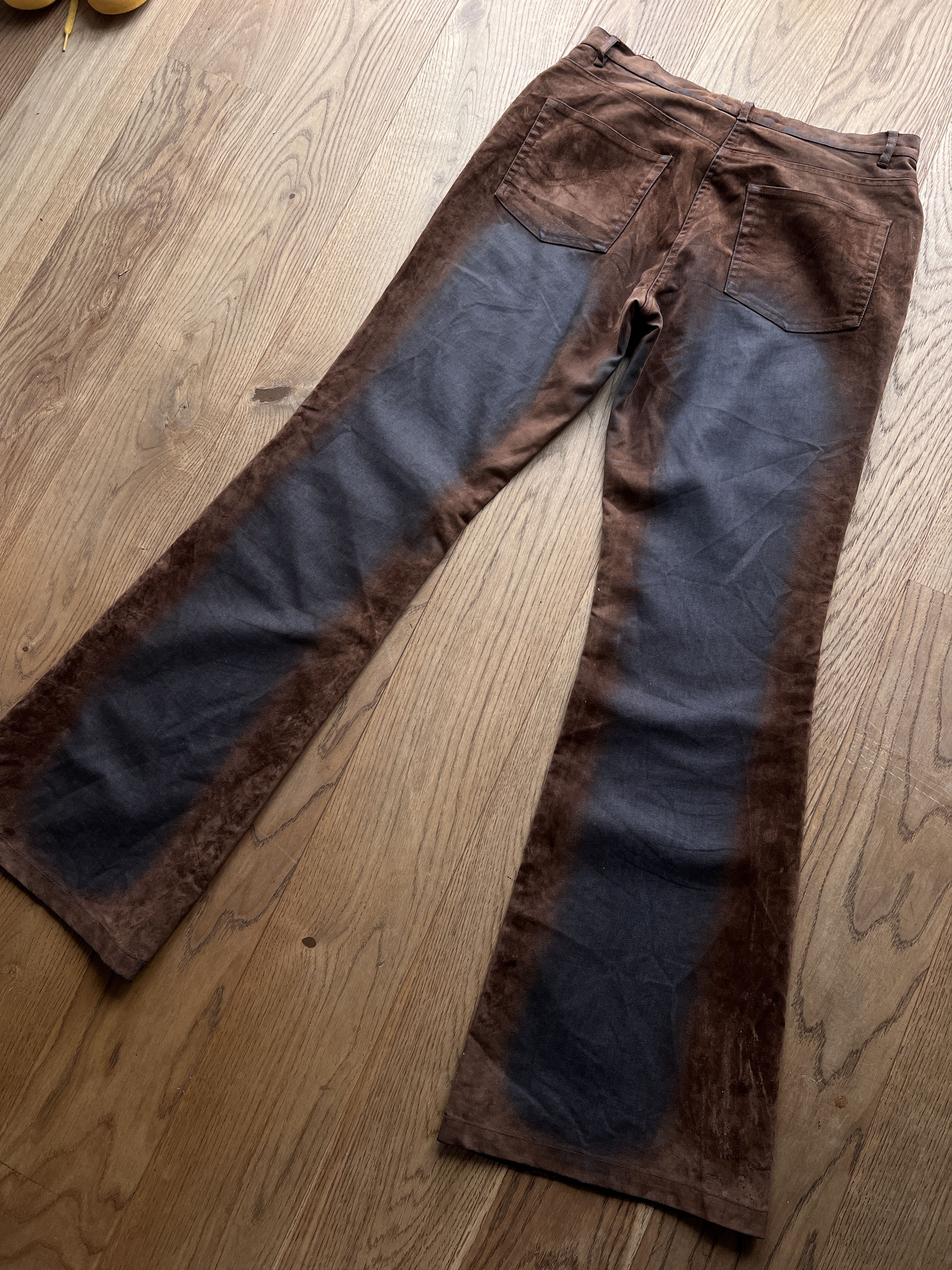 Hysteric Glamour Crazy! Avant Garde Boot cut flared pants dirty y2k Japanese Size 29" - 10 Thumbnail