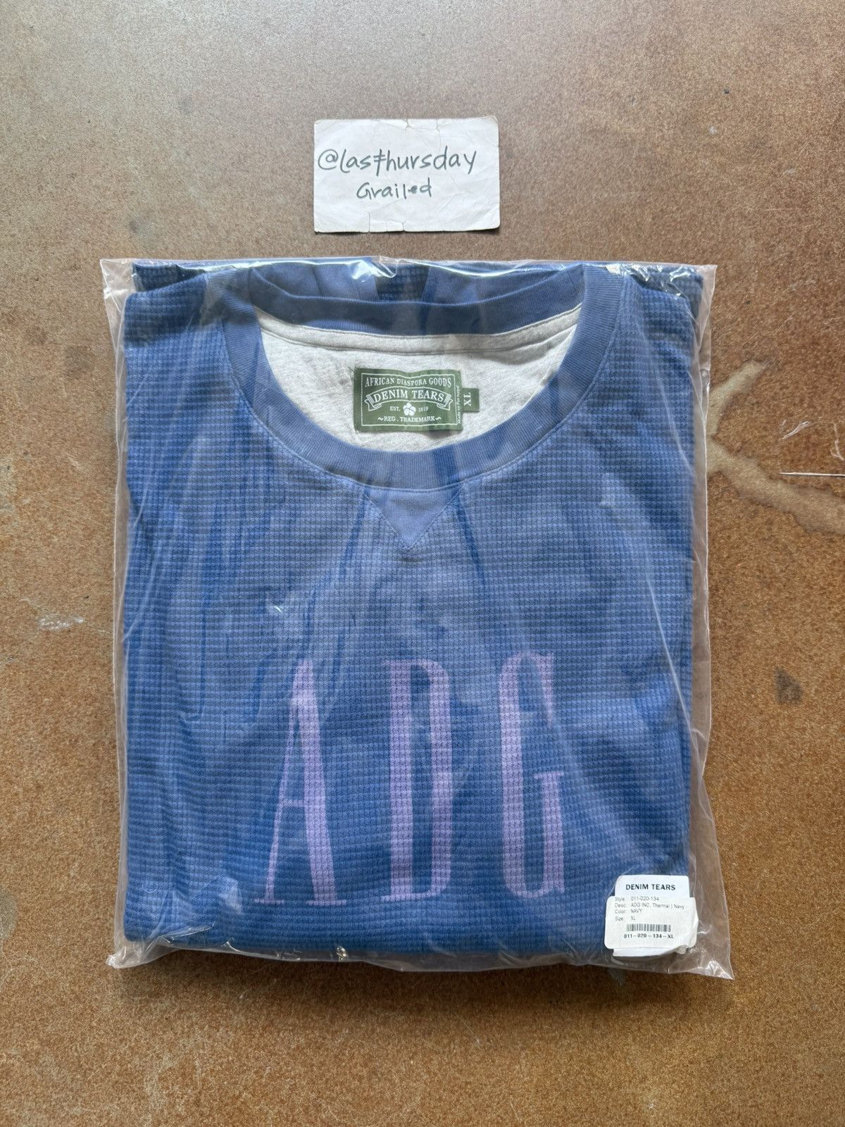 DENIM TEARS Denim Tears ADG Inc. Thermal Blue XL Size US XL / EU 56 / 4 - 3 Thumbnail