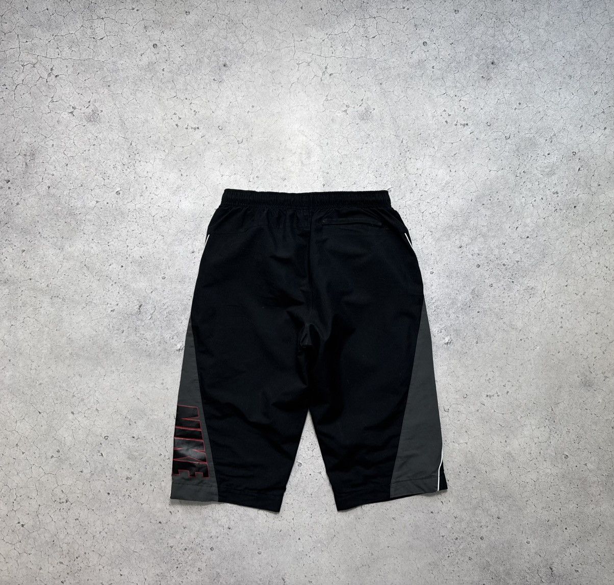 Nike × Vintage Nike Vintage Shorts Big Logo Swoosh Drill Y2K Rare Size US 30 / EU 46 - 3 Thumbnail