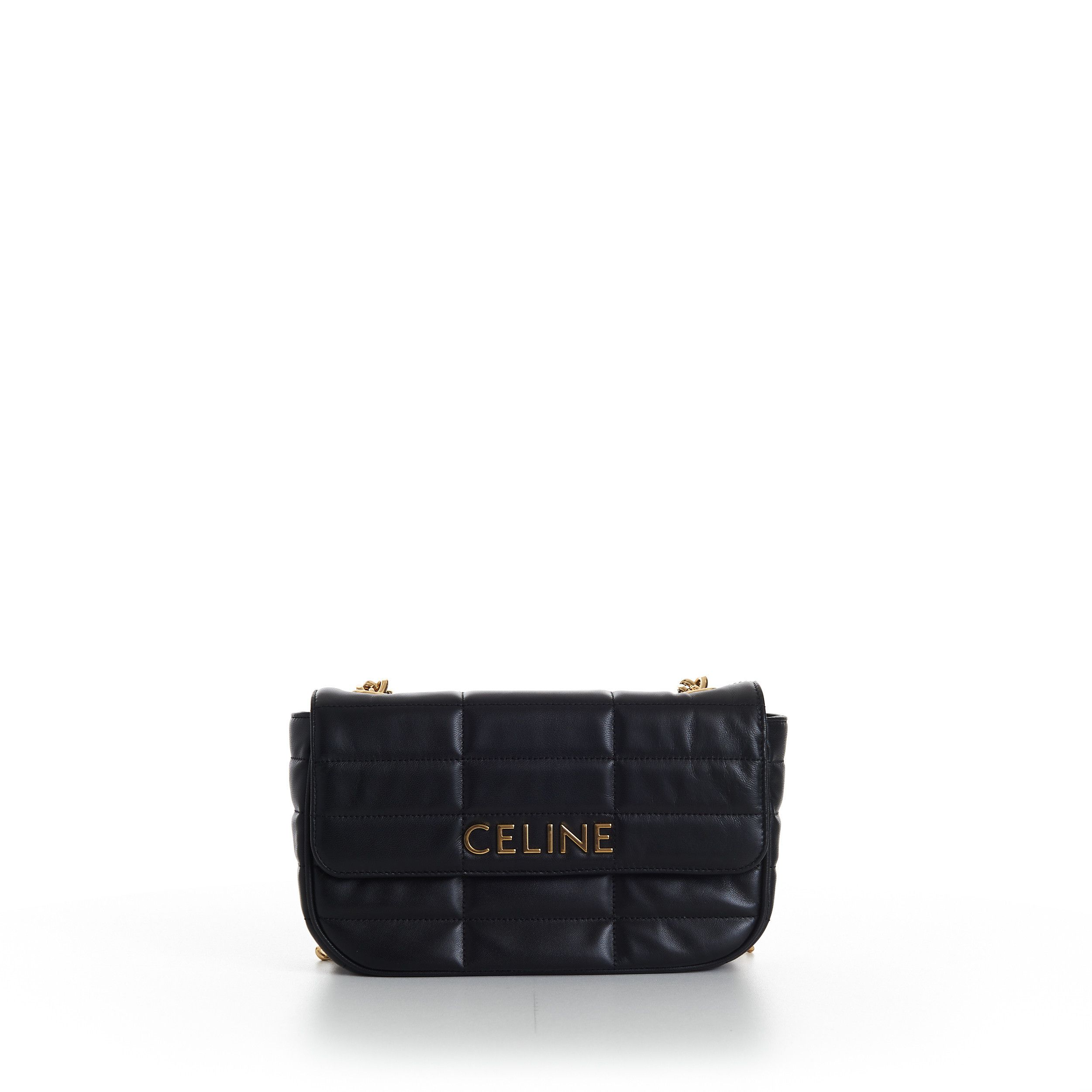 Celine Chain Shoulder Bag Matelasse Monochrome Celine Size ONE SIZE - 1 Thumbnail