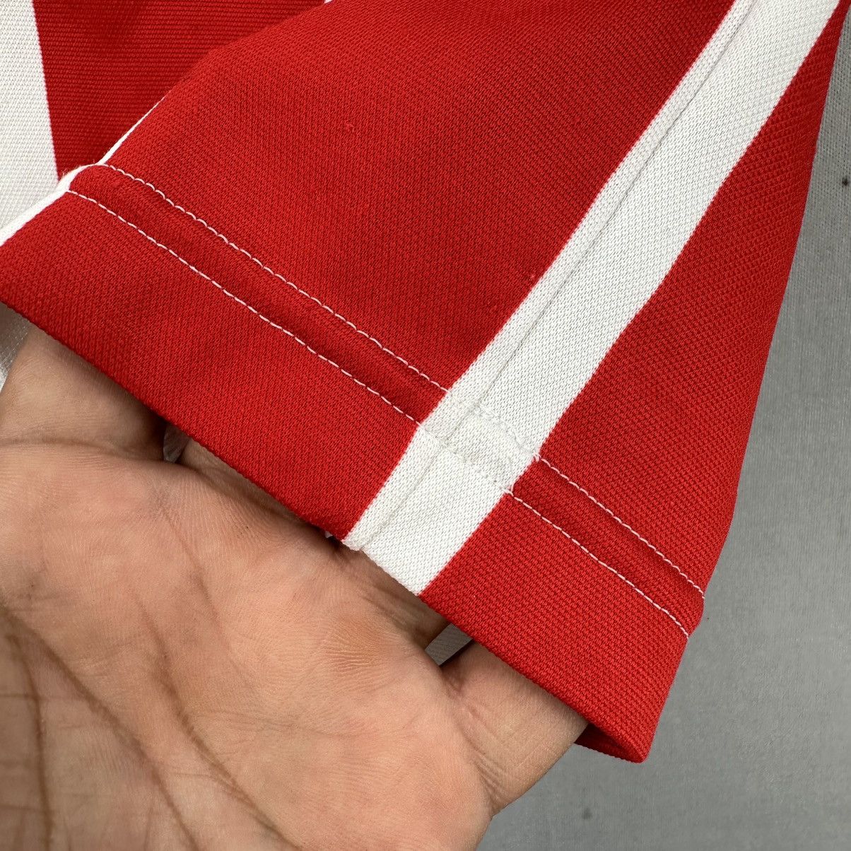 Puma Vintage Puma Jersey Number 77 Red Stripes V-Neck Collar Size US L / EU 52-54 / 3 - 15 Thumbnail