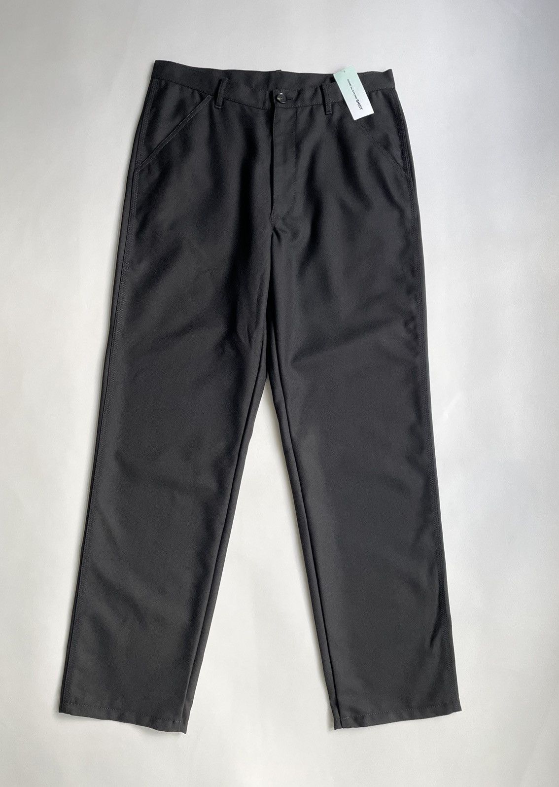 Comme des Garcons Black Twill Wool Utility Trousers Size US 34 / EU 50 - 1 Thumbnail