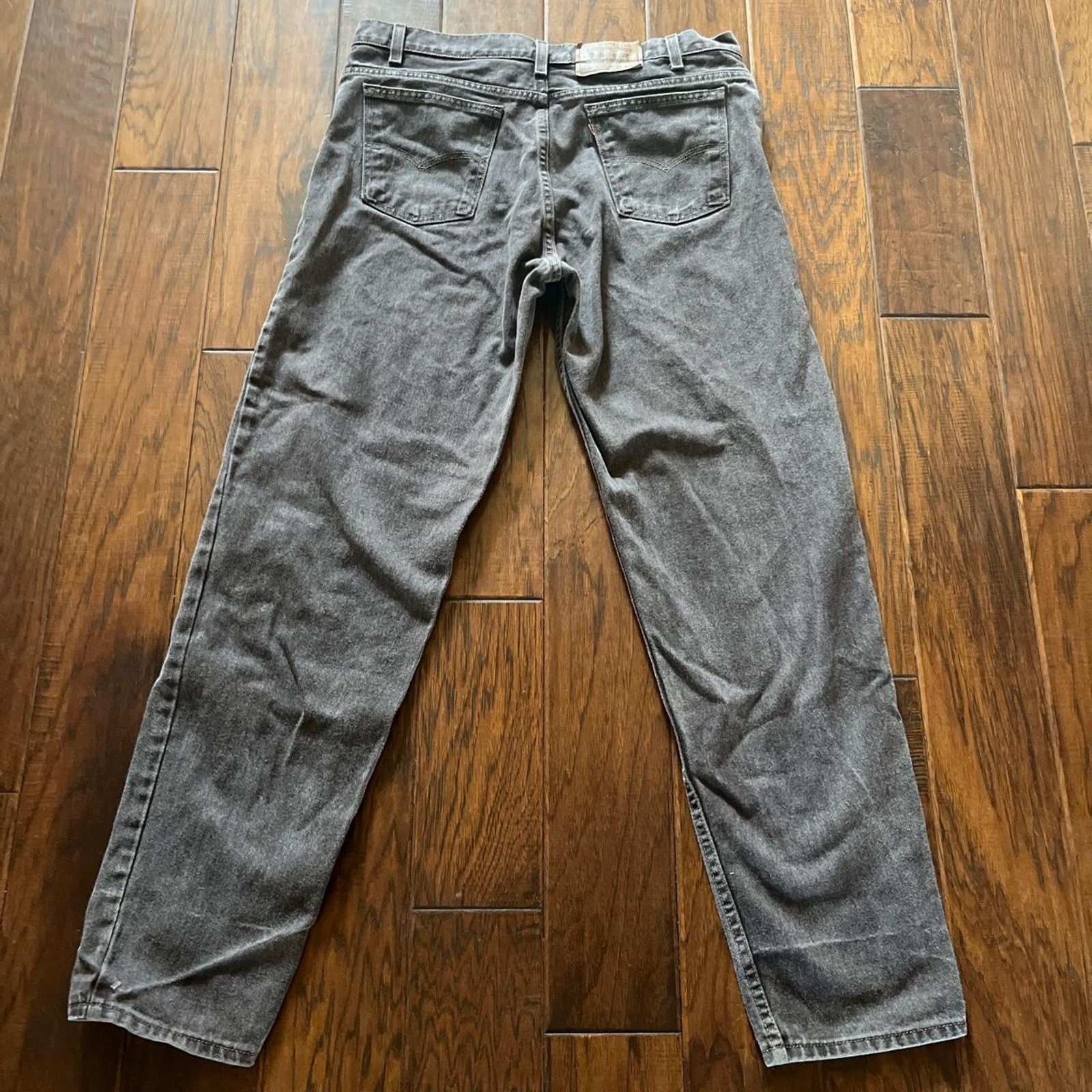 Levi's Chocolate Brown relaxed fit 550 Orange tab levis 36 Size US 36 / EU 52 - 3 Thumbnail