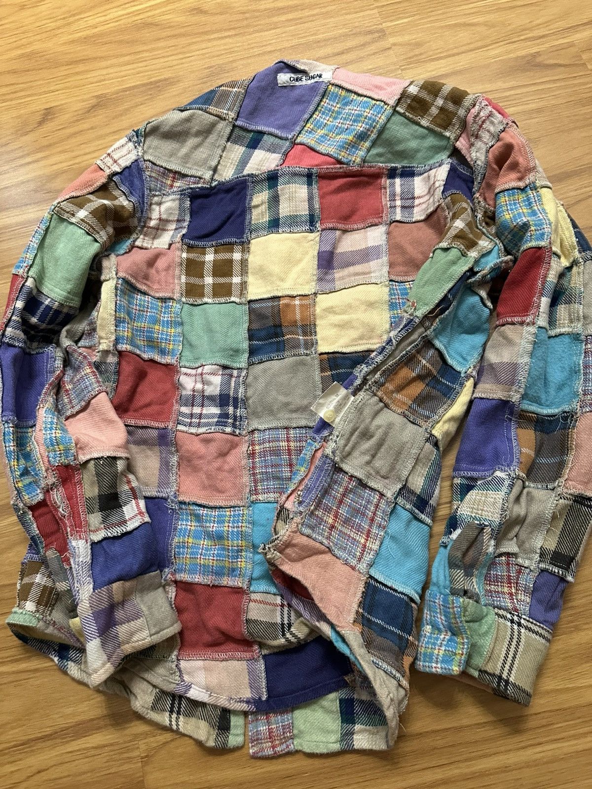 Japanese Brand × Sugar Cane Cube Sugar Japan Patchwork Single Pocket Button Up Shirt Size US M / EU 48-50 / 2 - 19 Thumbnail