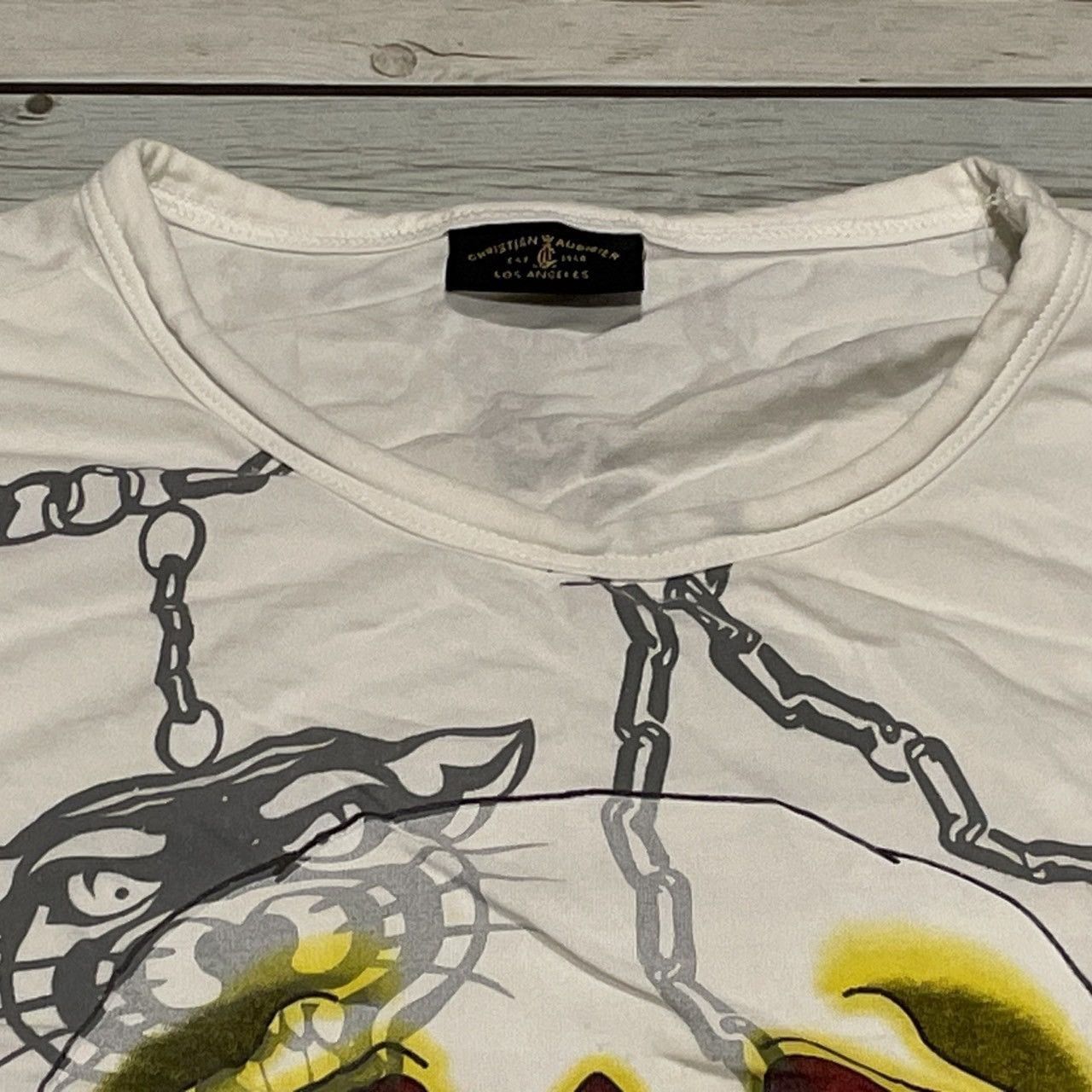 Affliction × Ed Hardy × Tapout Rare Christian Audiguer Tee Y2K Affliction Style Size US M / EU 48-50 / 2 - 5 Thumbnail