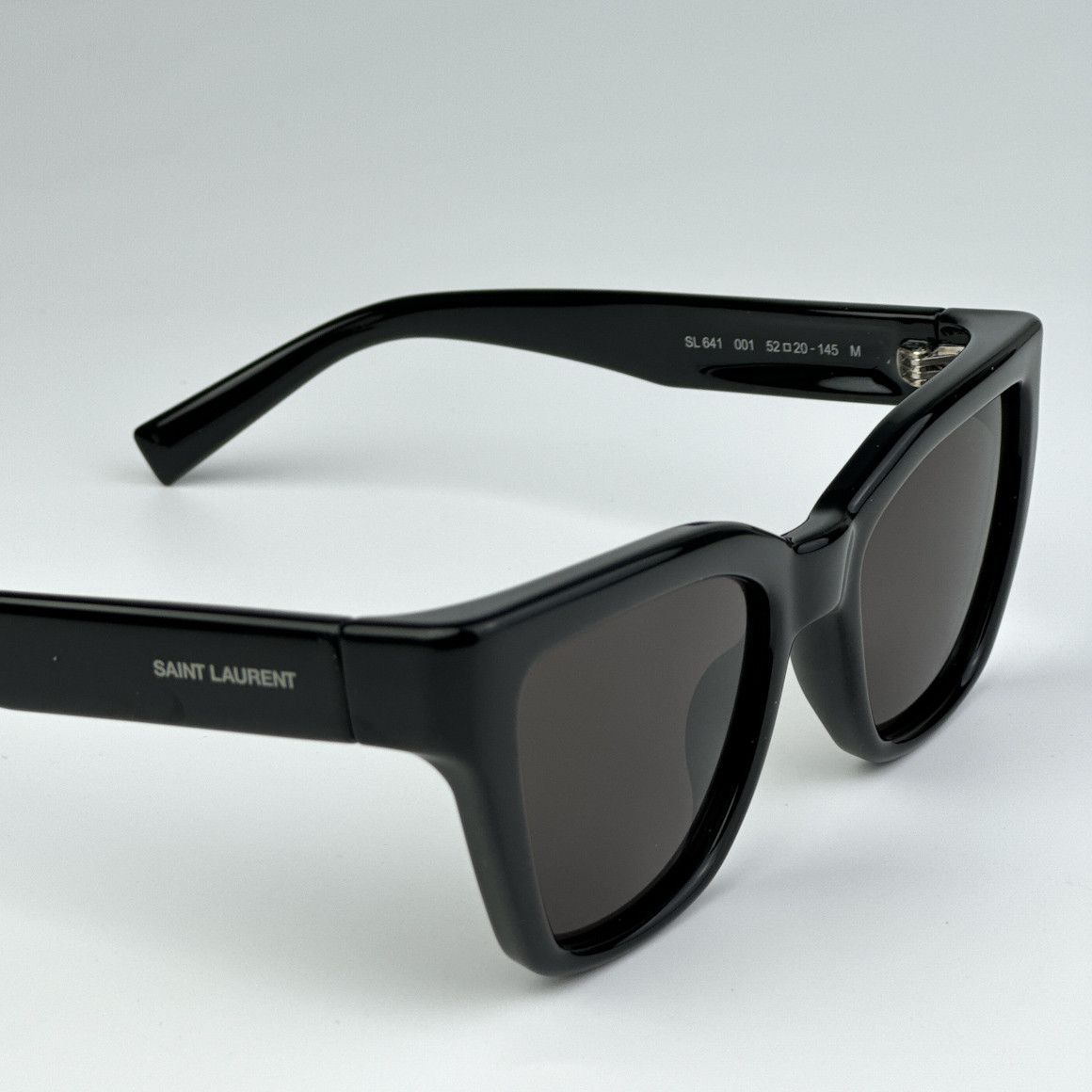Saint Laurent Paris NEW Saint Laurent SL641 001 Black Cat Eye Unisex Sunglasses Size ONE SIZE - 7 Thumbnail