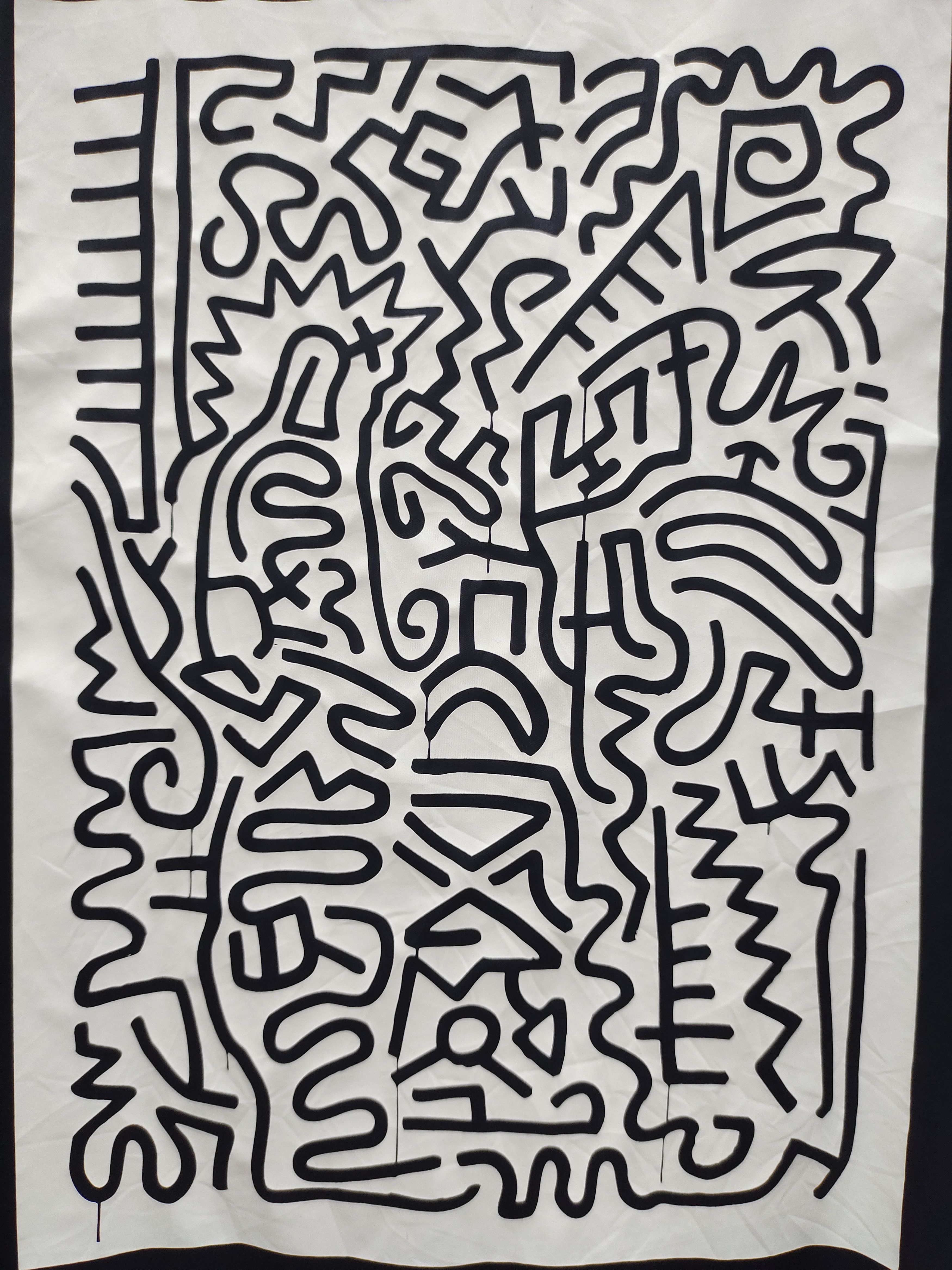 Designer × Keith Haring Keith Haring x Ships Jet Blue Coach Jacket Size US L / EU 52-54 / 3 - 3 Thumbnail