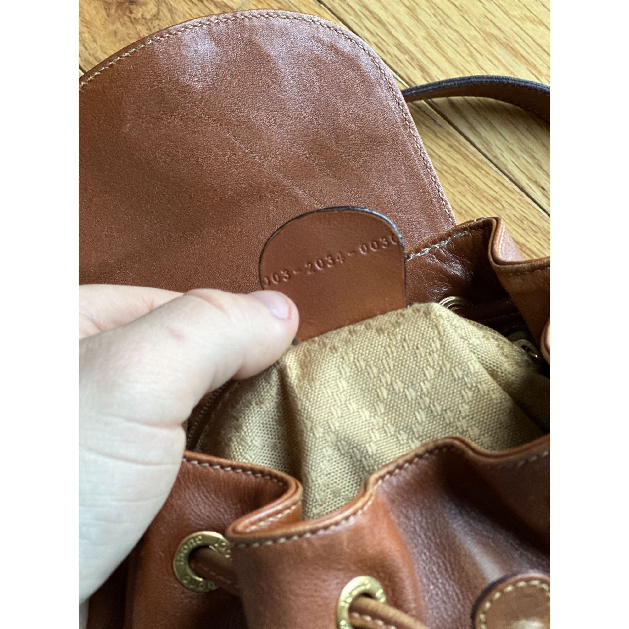 Gucci AUTH GUCCI BAMBOO BACKPACK BROWN LEATHER - Z0940 Size ONE SIZE - 10 Thumbnail