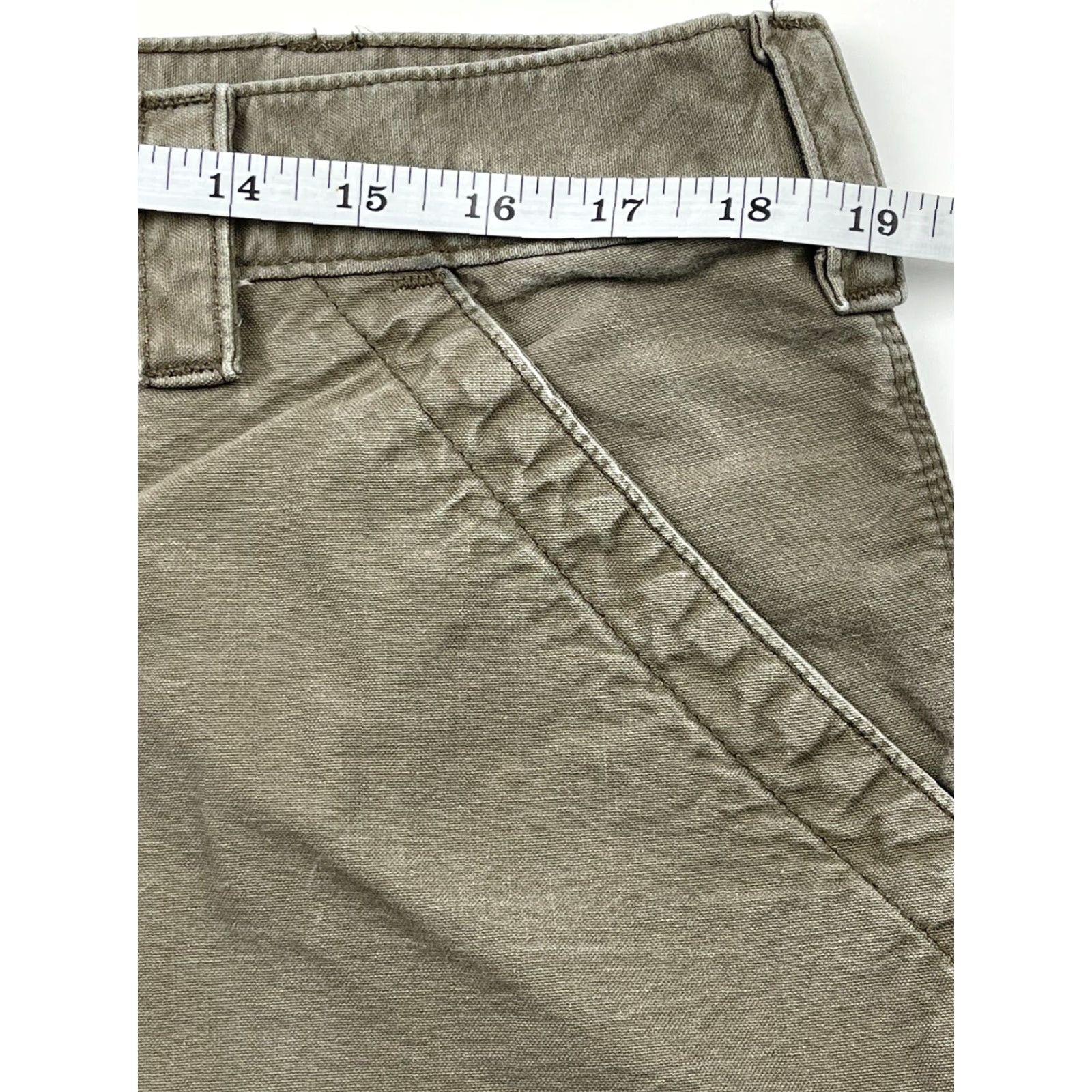 Carhartt VINTAGE Carhartt Pants Canvas Work Dungaree Carpenter 5-Pocket Original Dungaree Fit 38 x 34 Gray 100% Cotton Mens Mens B151 LBR Size US 38 / EU 54 - 5 Thumbnail