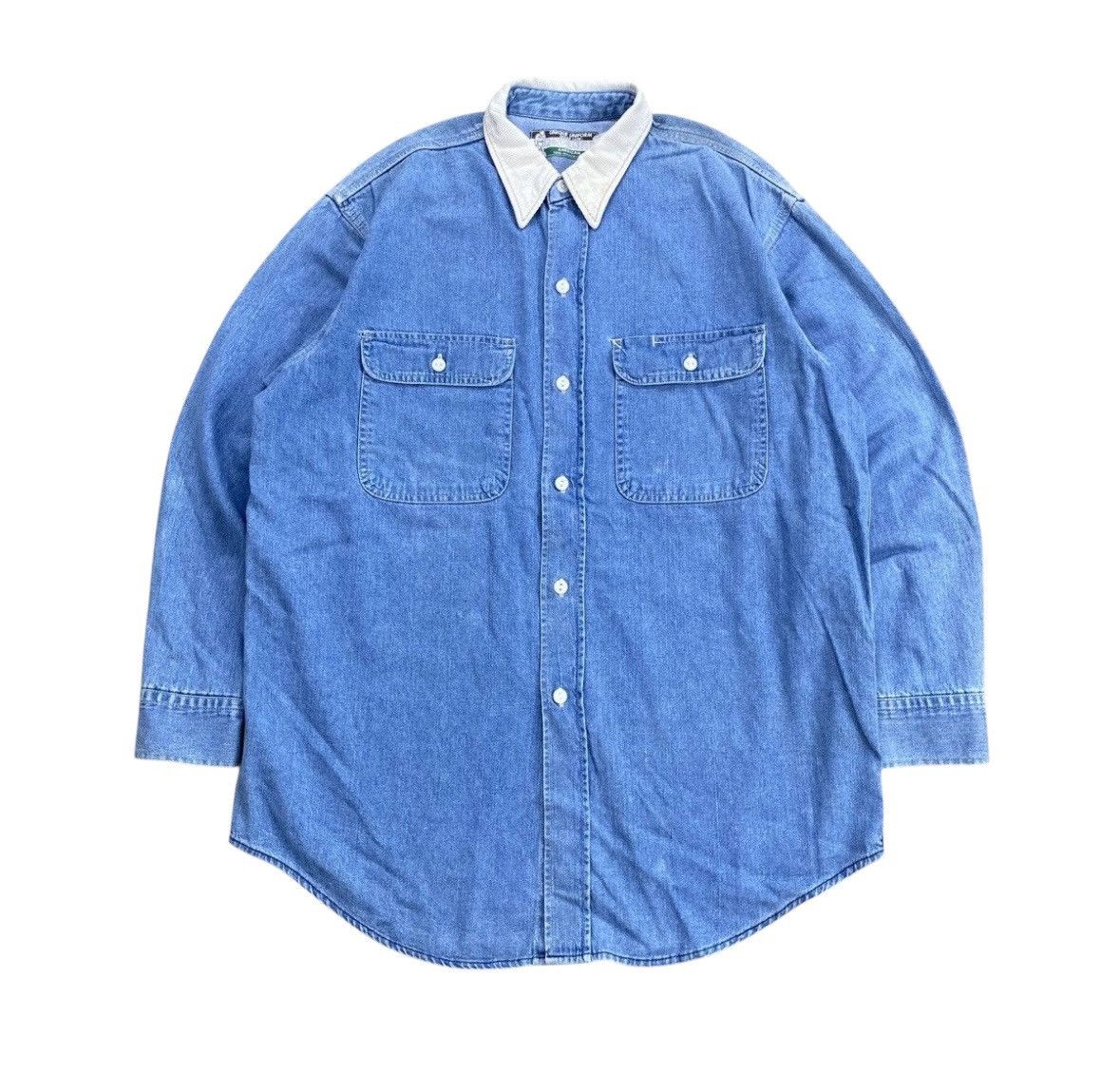 Sugar Cane 1990s VINTAGE Sugar Cane Denim Jacket DOUBLE POCKET Size US L / EU 52-54 / 3 - 1 Thumbnail