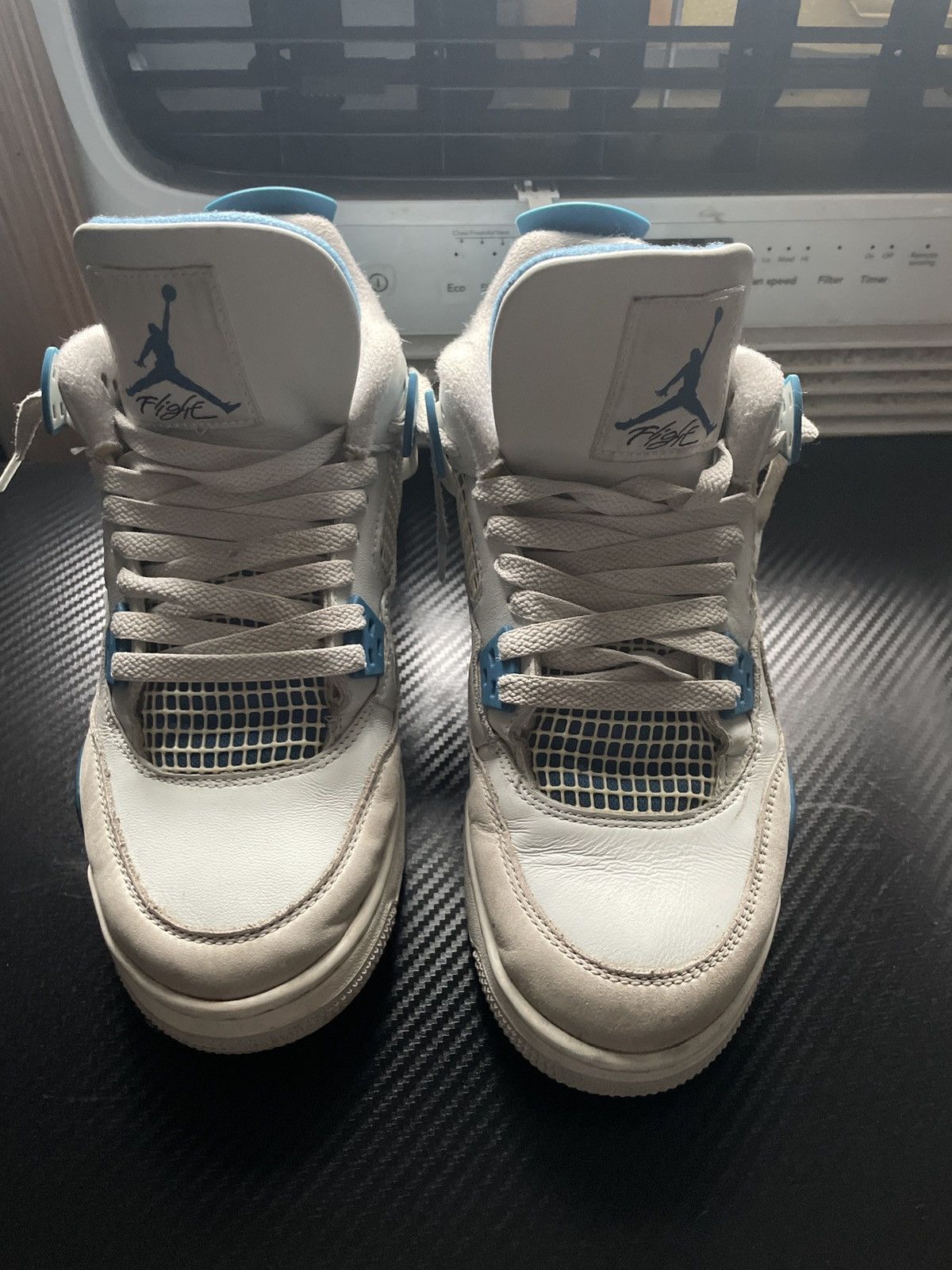 Jordan Brand $90-MILITARY BLUE AIR JORDAN 4(GS7) Size US 7 / EU 40 - 1 Thumbnail