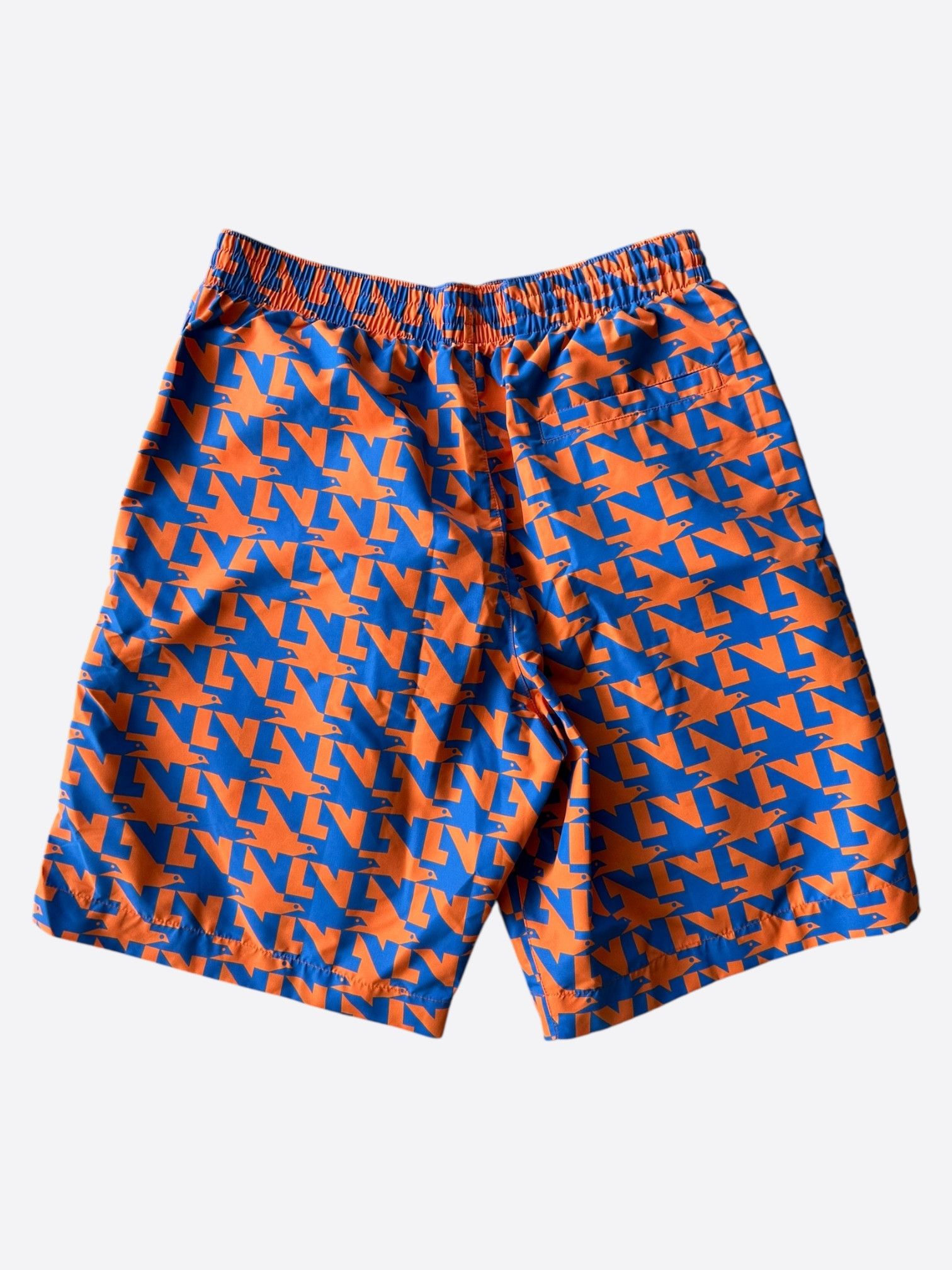 Louis Vuitton Louis Vuitton Blue & Orange Dove Print Swimshorts Size US 30 / EU 46 - 1 Thumbnail